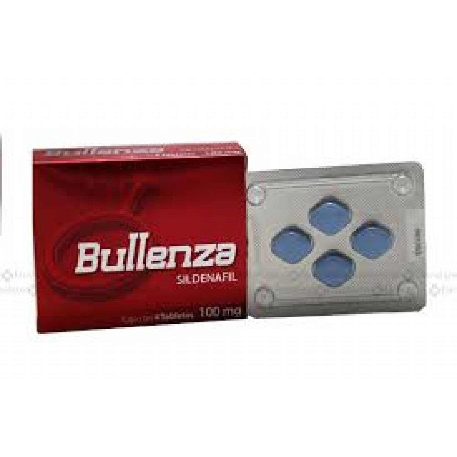 SILDENAFIL BULLENZA CAJA CON 4 TABLETAS DE 100 MG