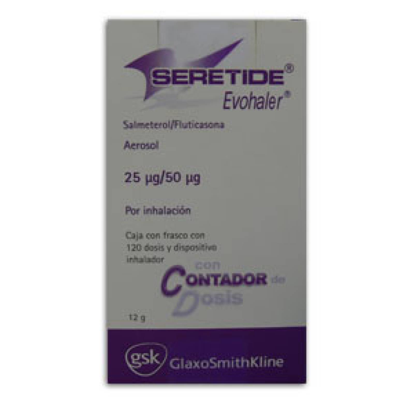 SERETIDE EVOH AEROSOL 250 MCG 120 DOSIS