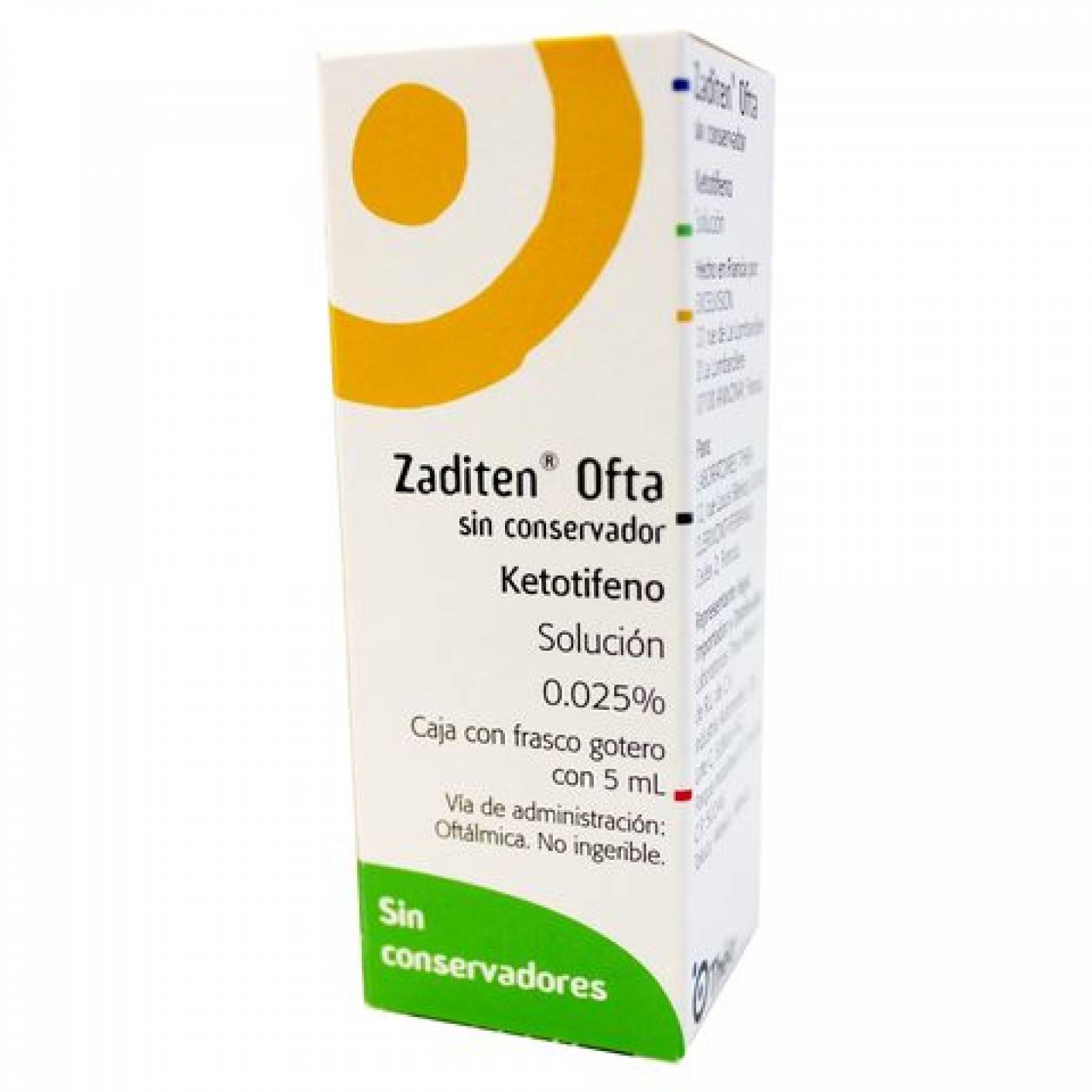 ZADITEN GOTAS 0.025% 5 ML