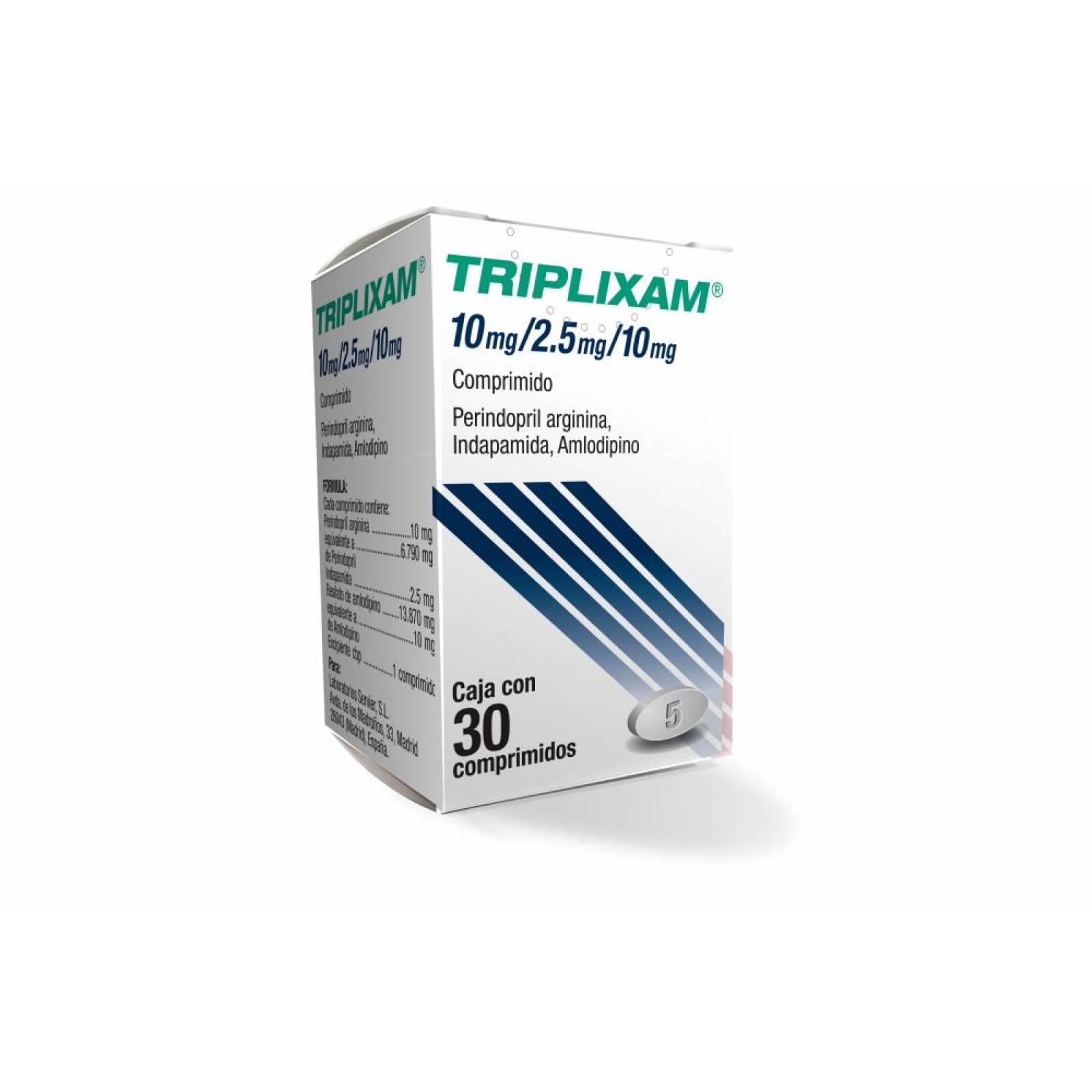 TRIPLIXAM 10/2.5/10MG CAJA CON 30 COMPRIMIDOS