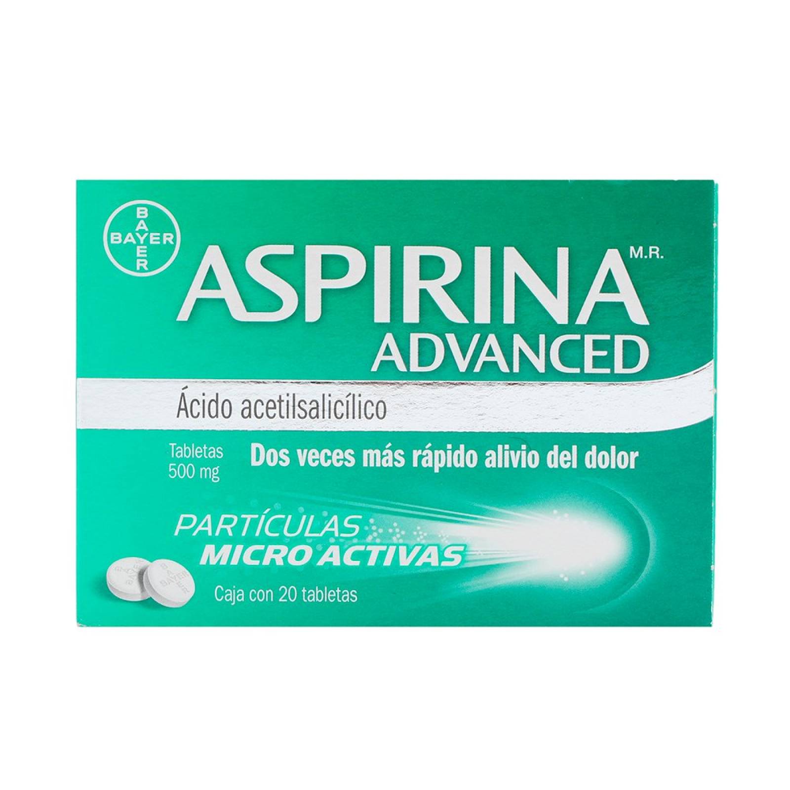 ASPIRINA ADVANCED 500MG TAB C20