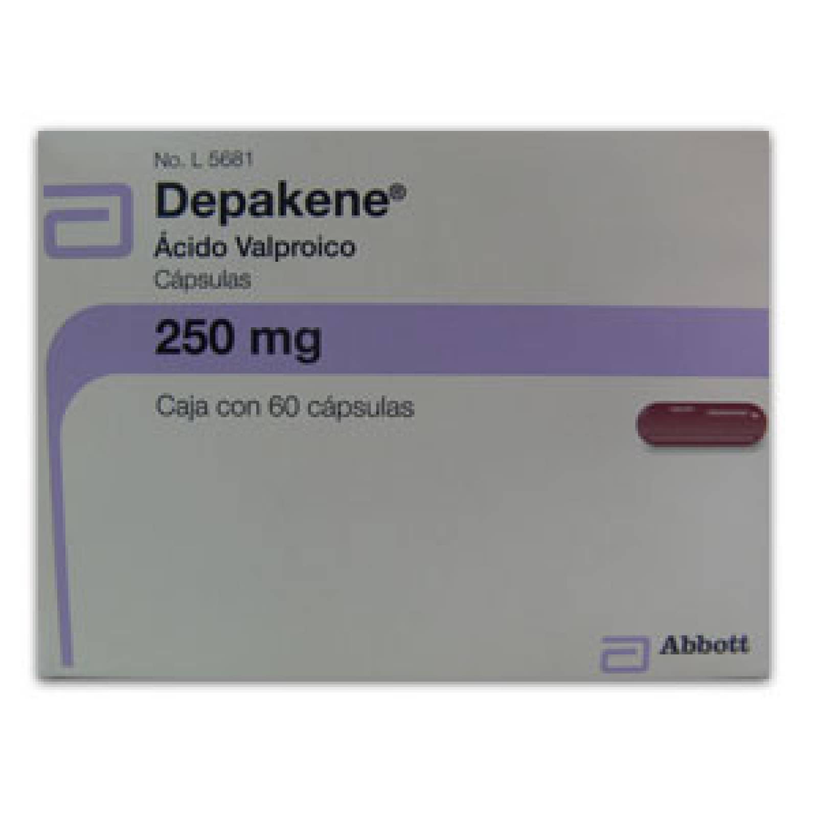 DEPAKENE 60 CAPSULAS 250 MG