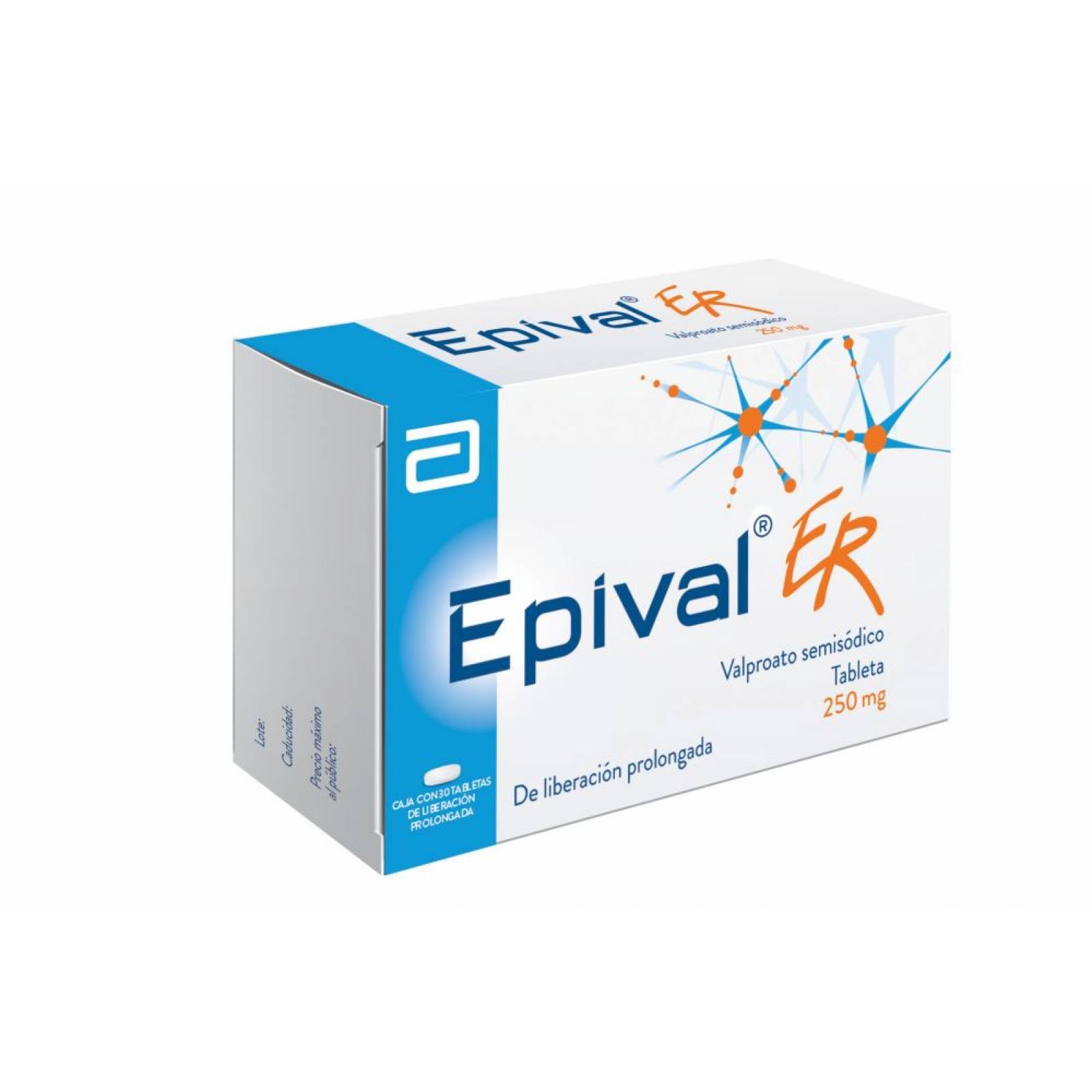 EPIVAL ER 250 MG CAJA 30 TABLETAS