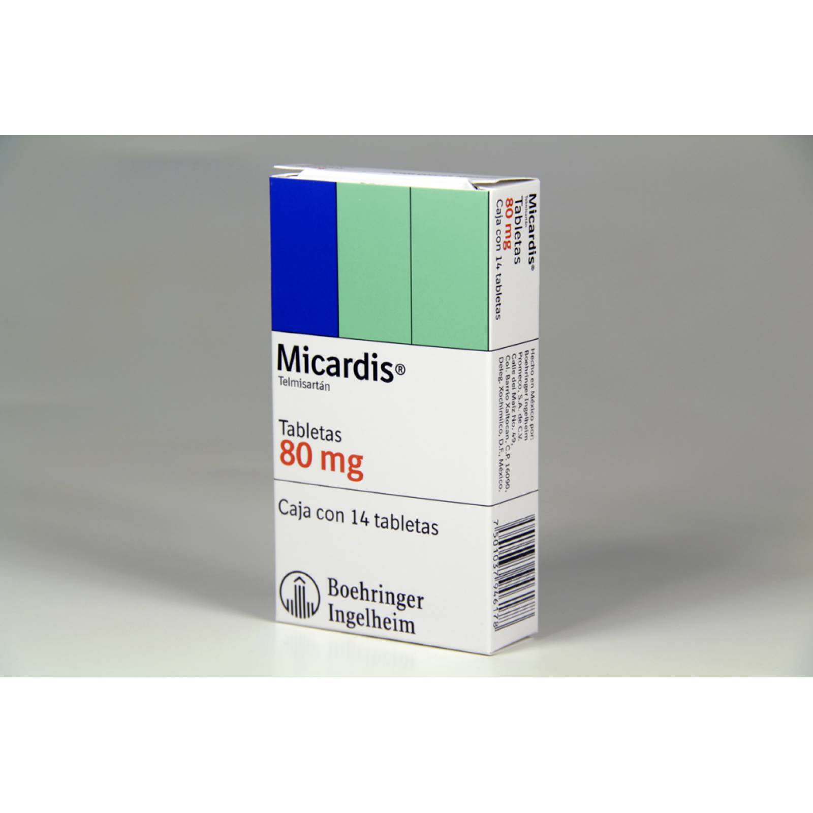 MICARDIS 80MG CAJA CON 14 TABLETAS