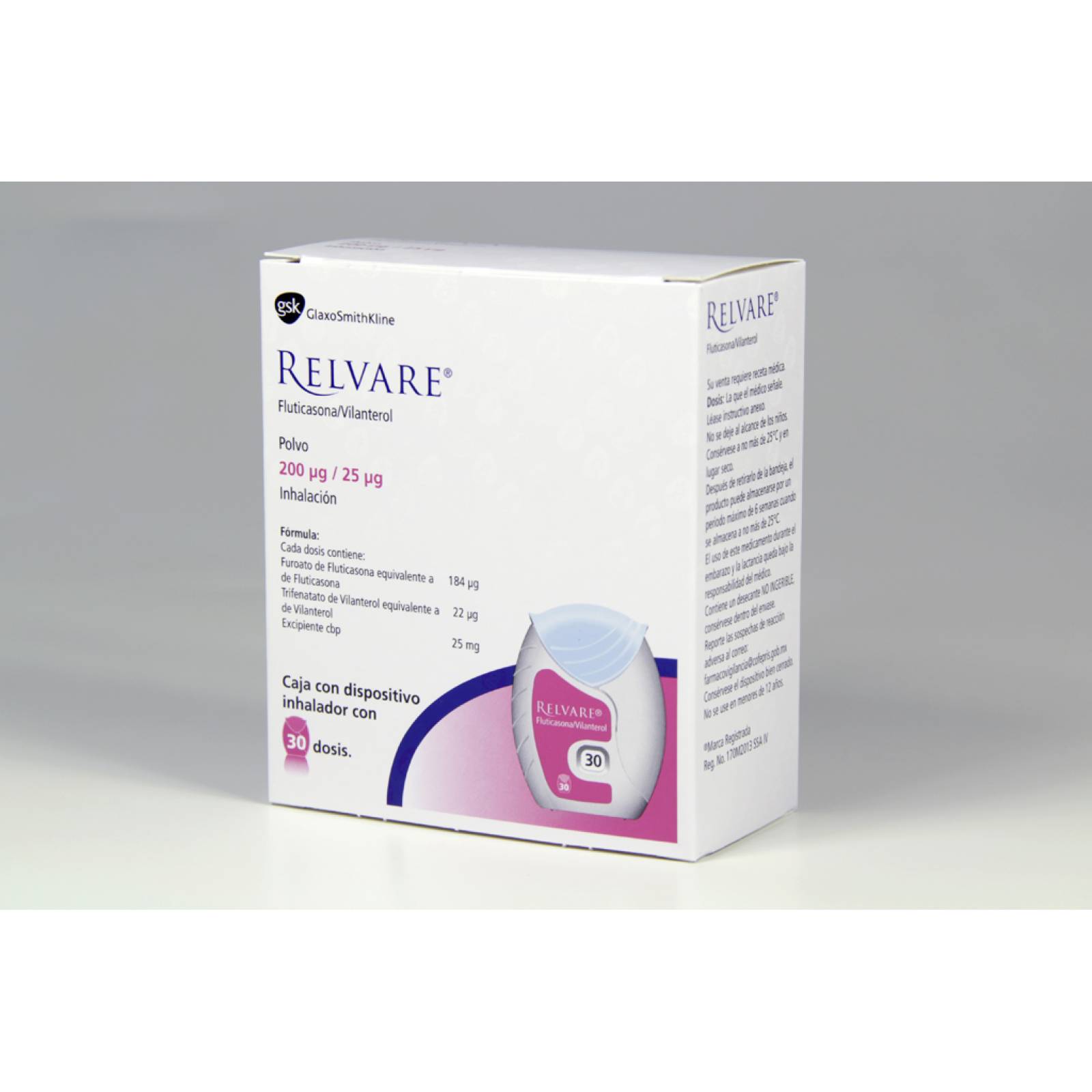 RELVARE 30 DOSIS 200/25MCG PIEZA