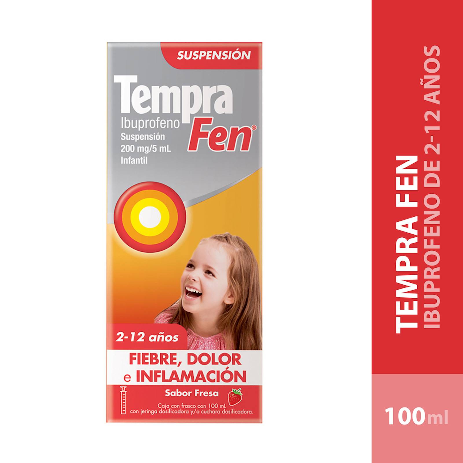 TEMPRA FEN 200 MG / 5 ML CAJA CON FRASCO CON 100 ML