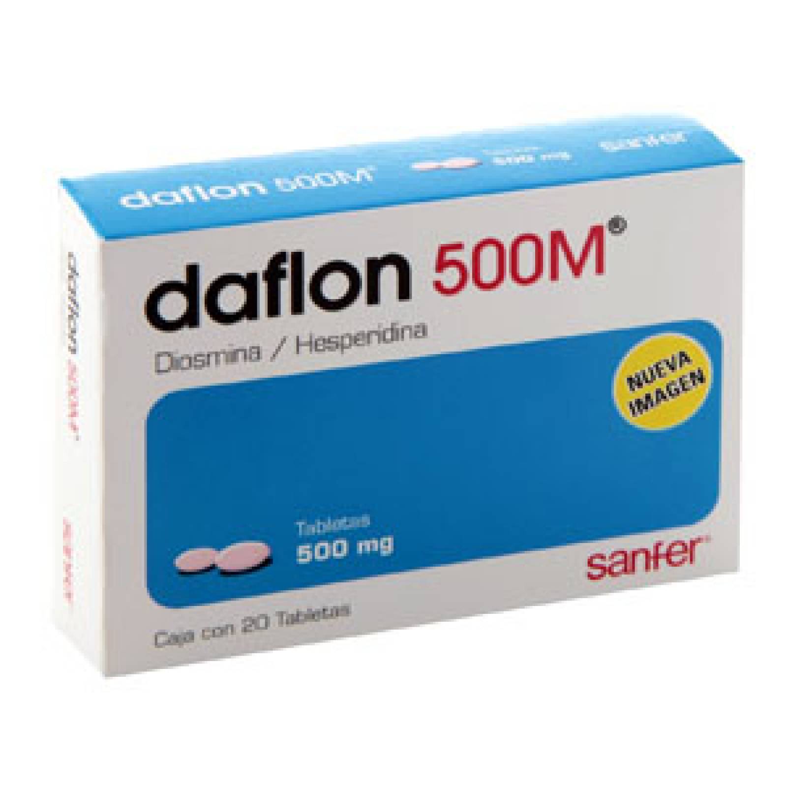DAFLON 20 TABLETAS 500MG