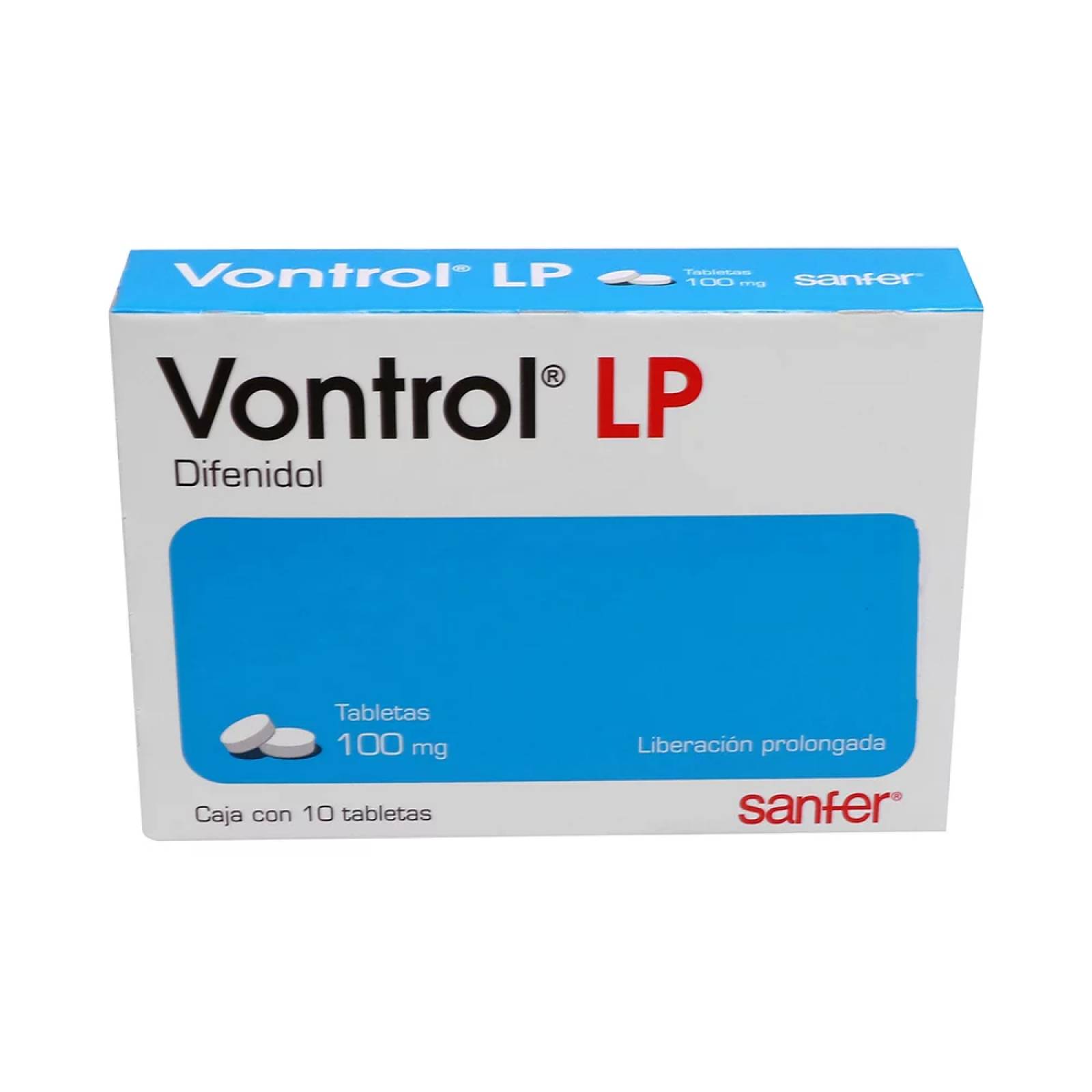 VONTROL LP 10 TABLETAS 100MG