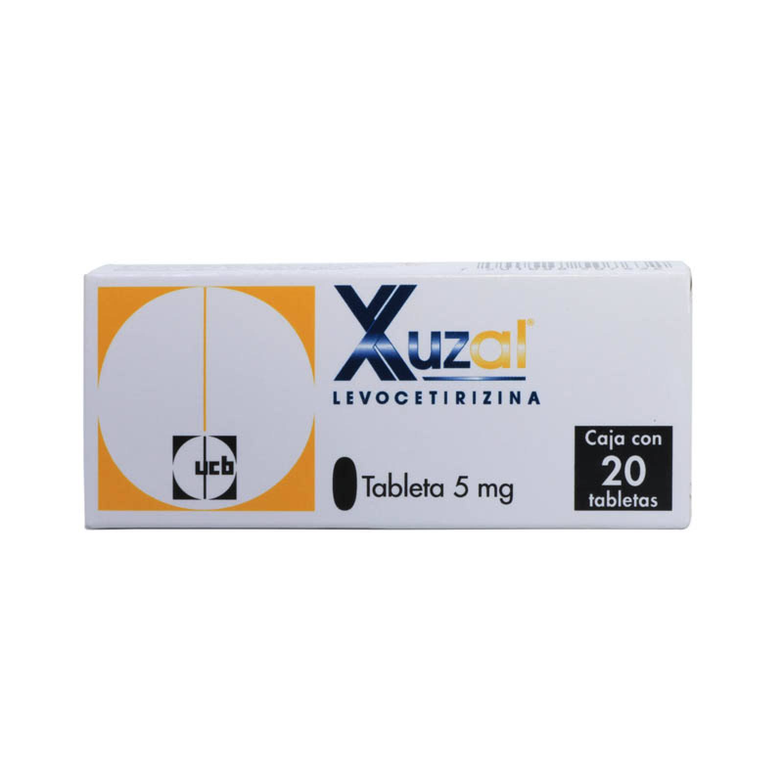 Xuzal Levocetirizina 5 Mg Con 20 Tabletas