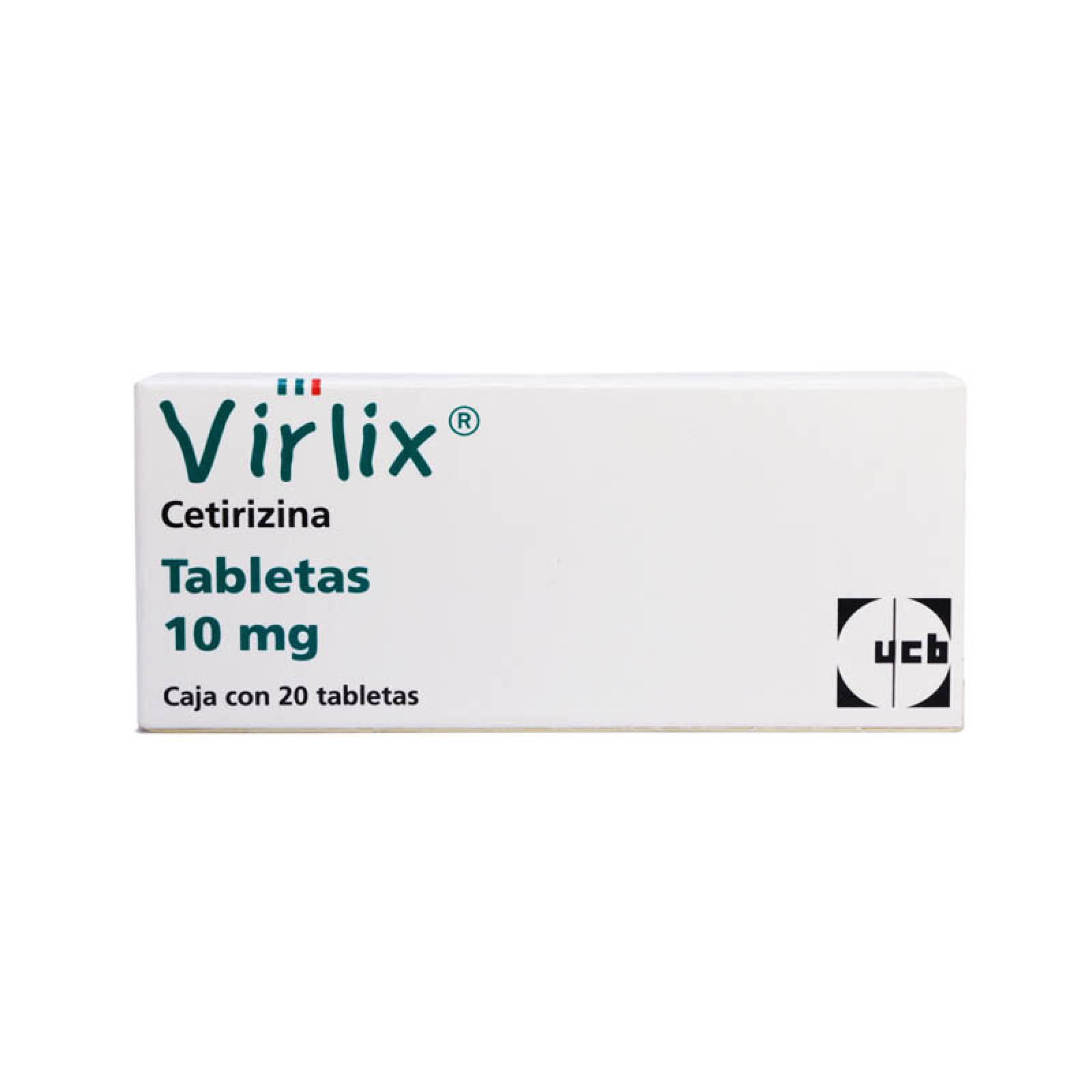 Virlix Cetirizina 10 Mg Con 20 Tabletas