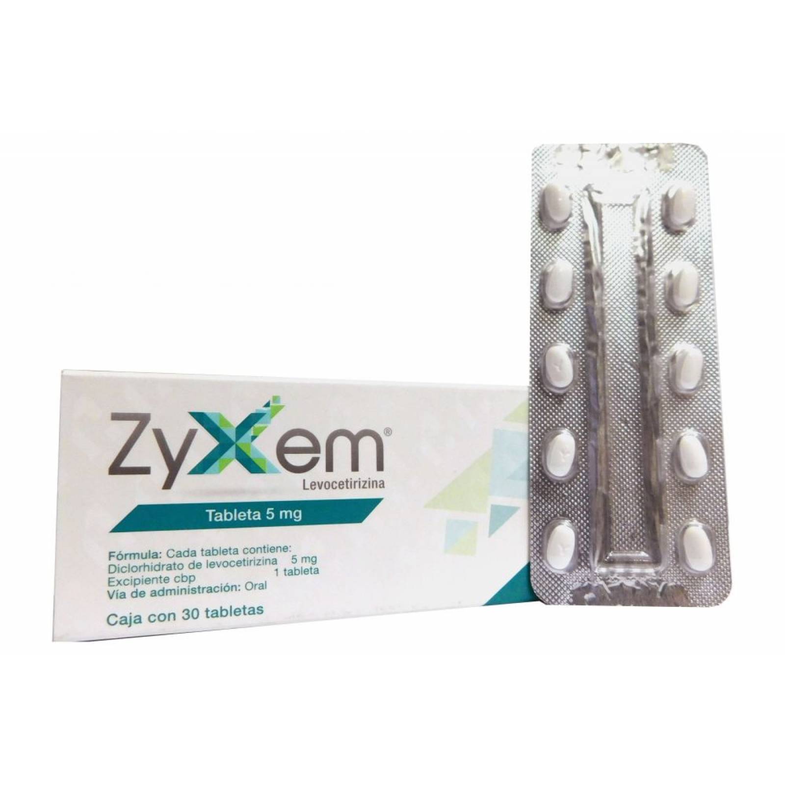 ZYXEM 30 TABLETAS 5MG