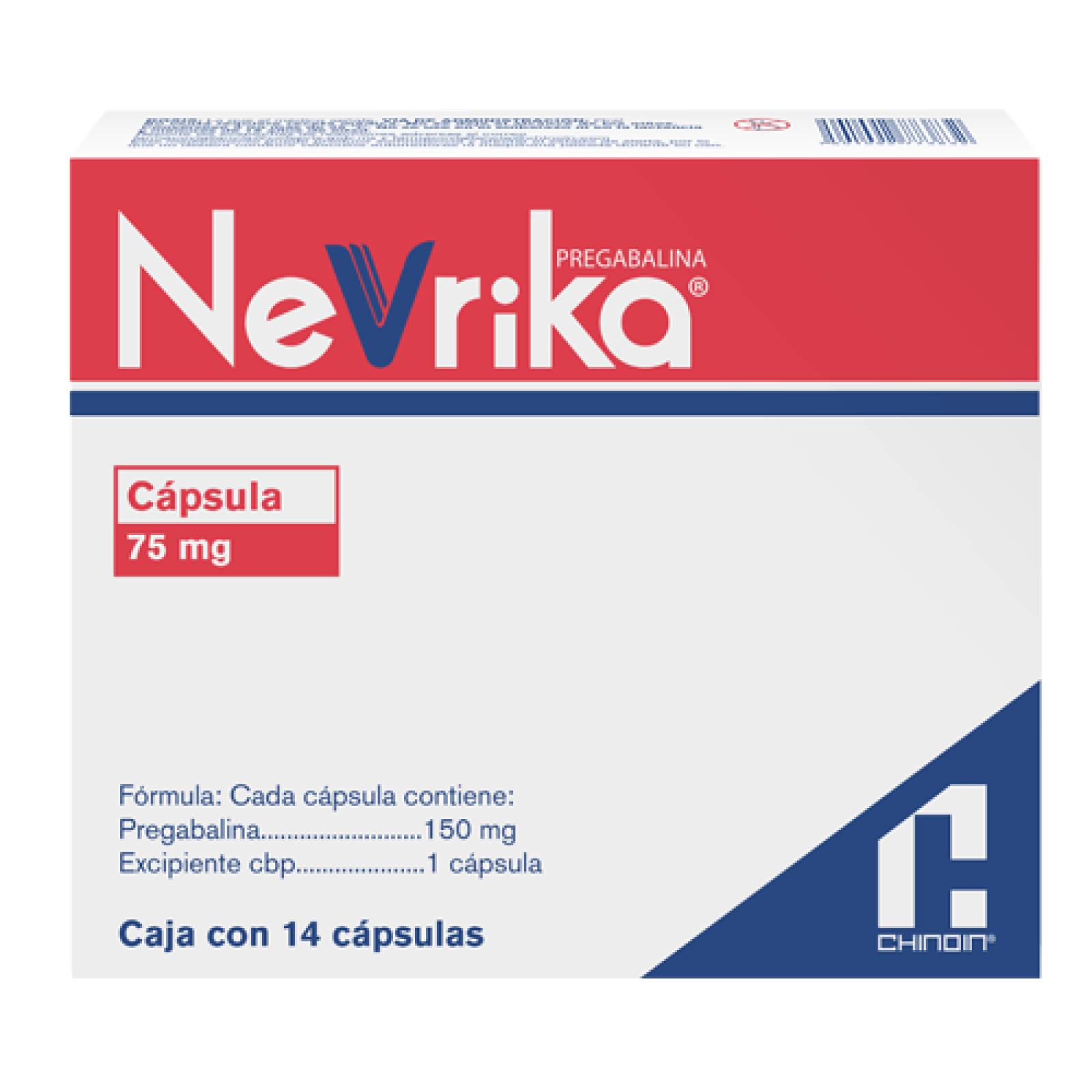 NEVRIKA 14 CÁPSULAS 75MG