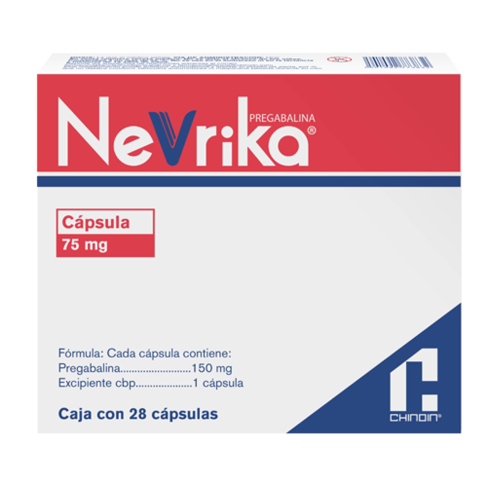 NEVRIKA 28 CÁPSULAS 75MG
