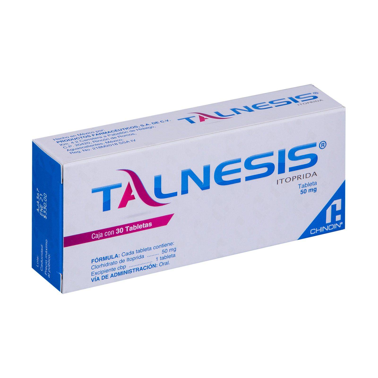 TALNESIS 30 TABLETAS 50MG