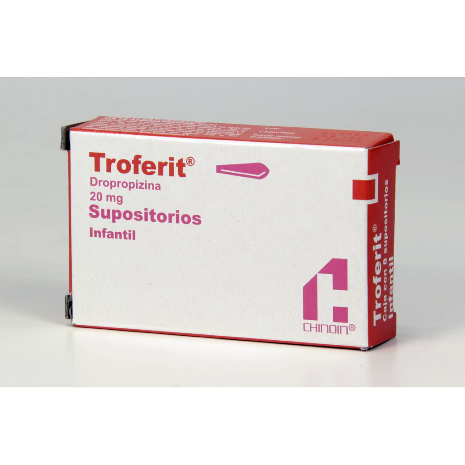 TROFERIT INFANTIL 8 SUPOSITORIOS 20MG