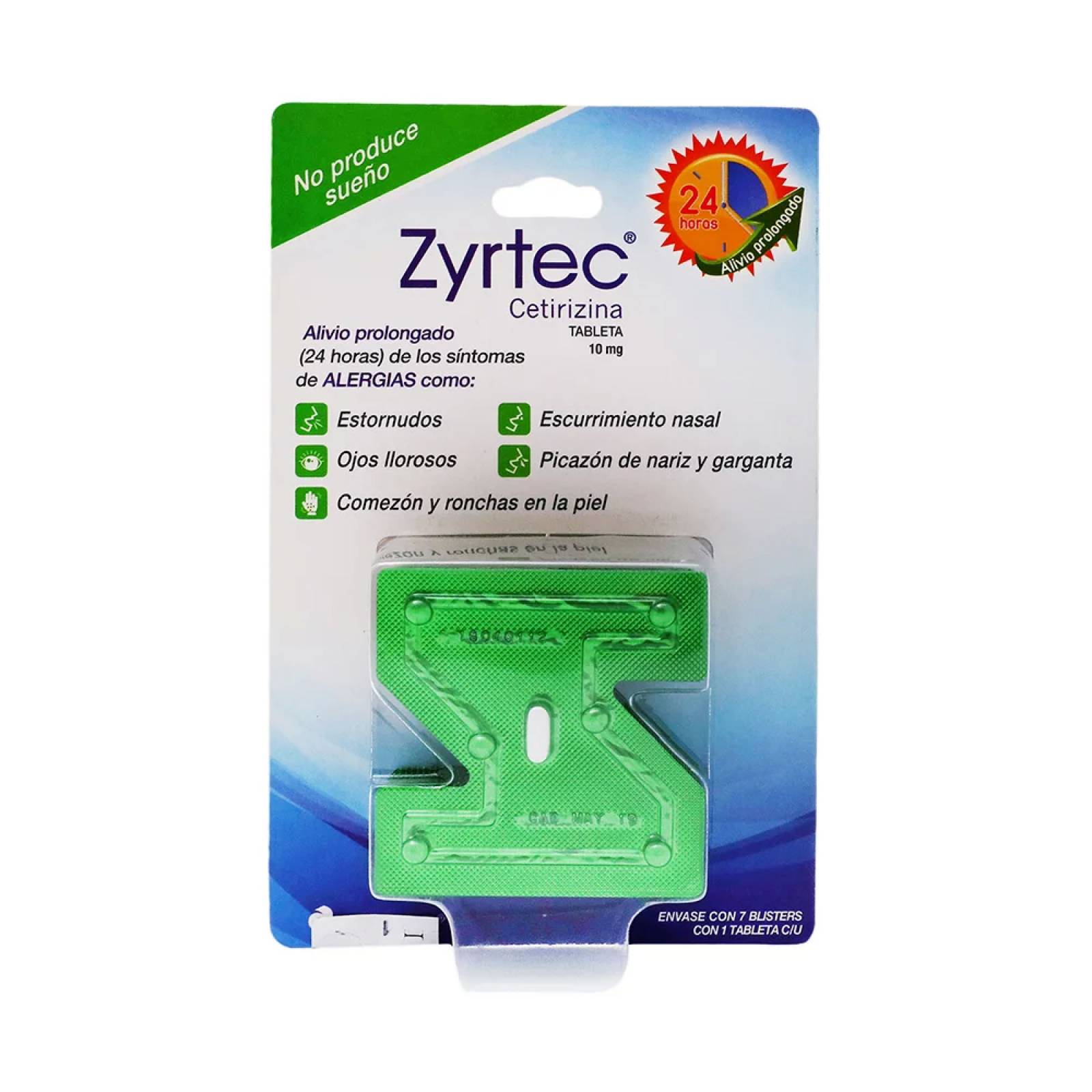 ZYRTEC 7 TABLETAS 10MG