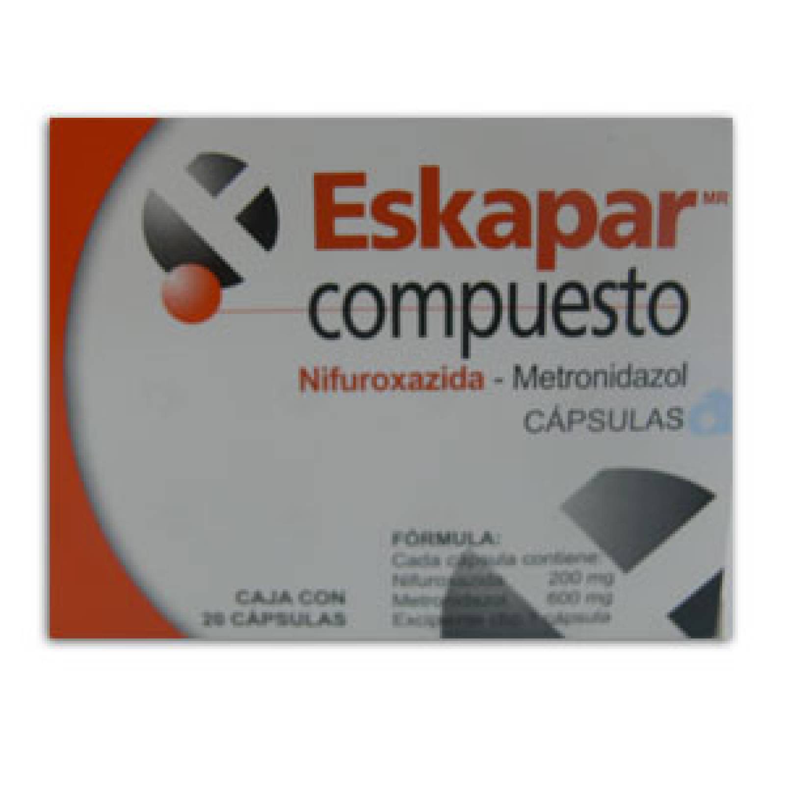 ESKAPAR COMPUESTO 20 CÁPSULAS 200MG