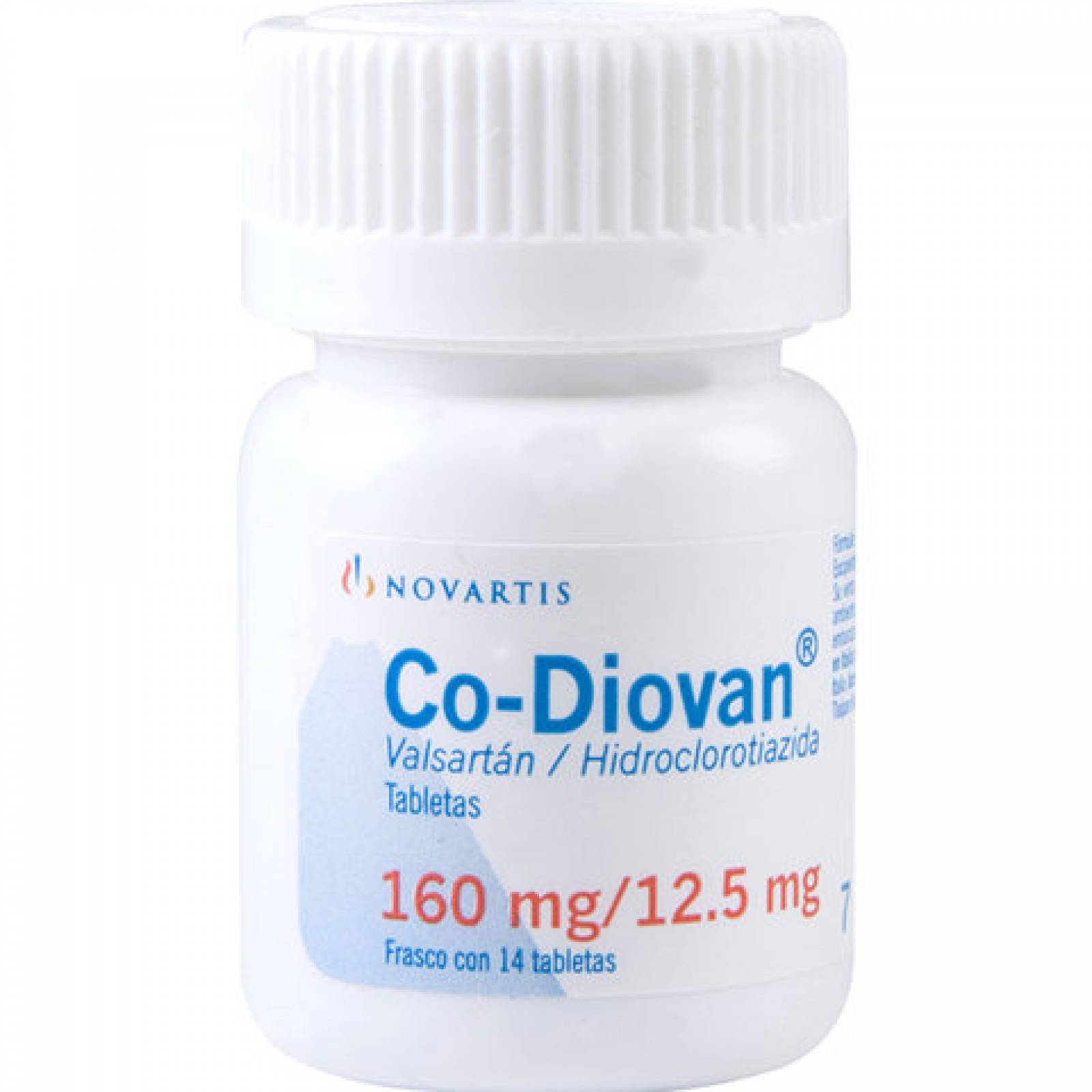 CO DIOVAN FRASCO 14 TABLETAS 160/12.5MG