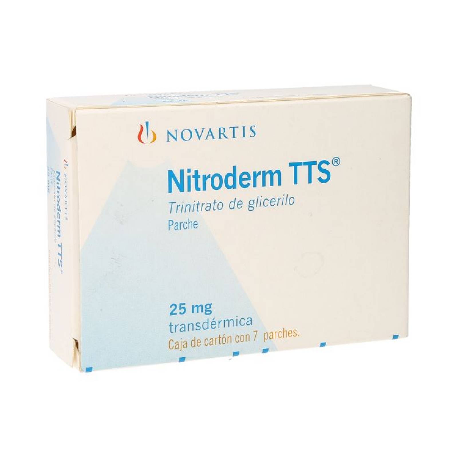 NITRODERM TTS 7 PARCHES TRANSDÉRMICOS 25MG