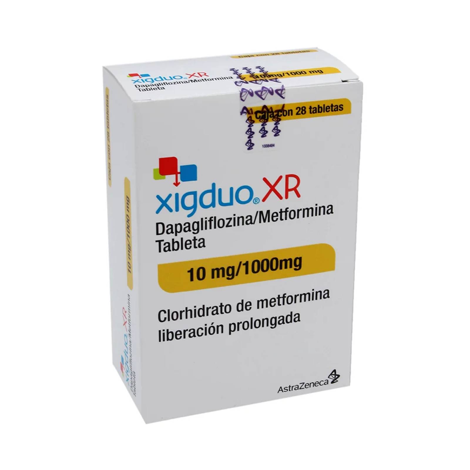 XIGDUO XR 28 TABLETAS 10/1000MG