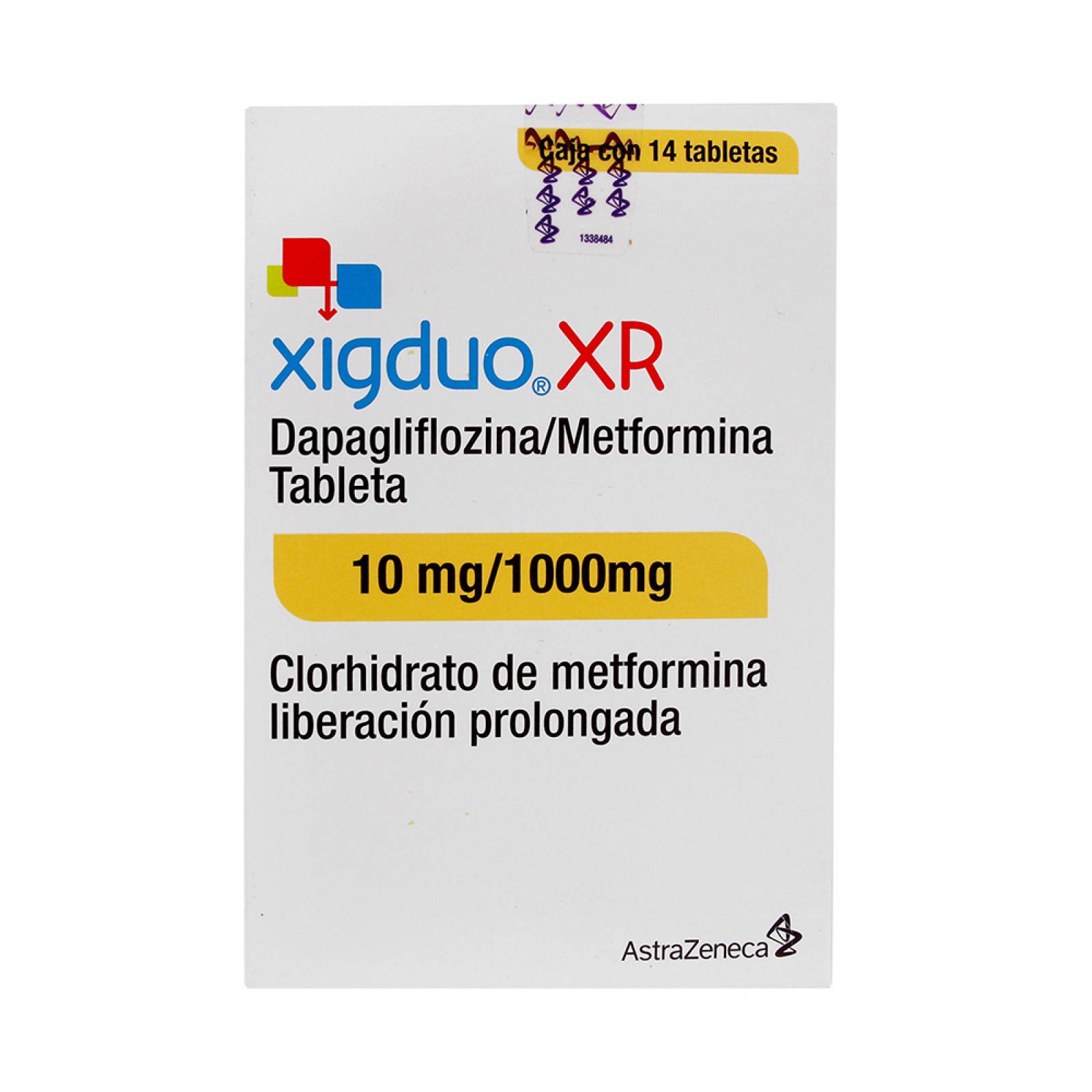 XIGDUO XR 14 TABLETAS 10/1000MG