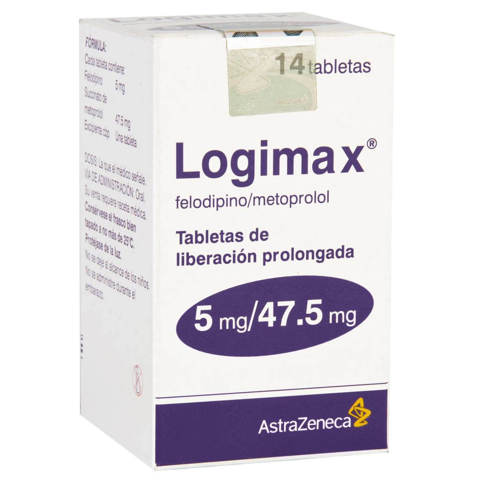 LOGIMAX 14 TABLETAS 5/47.5MG