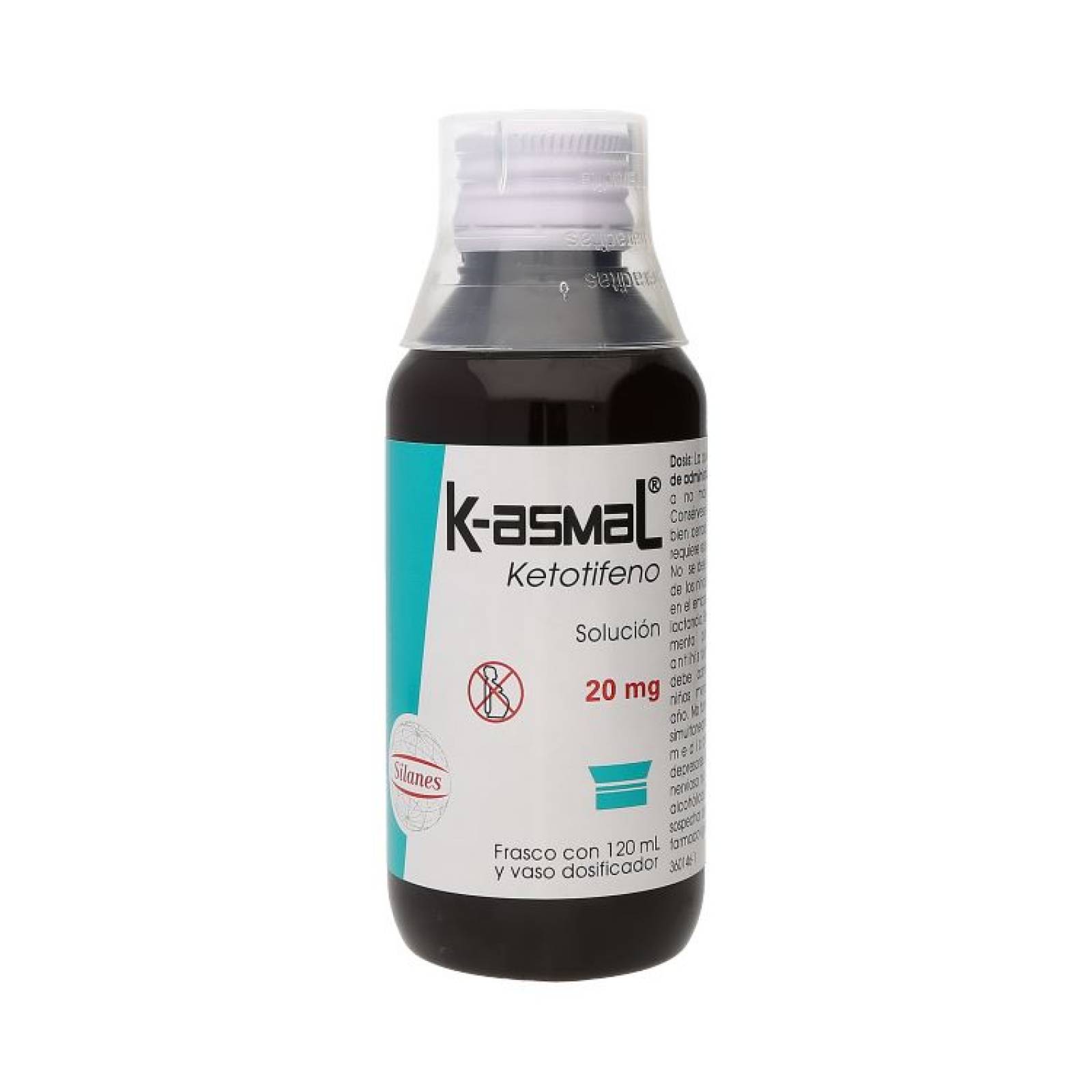 K ASMAL SOLUCIÓN FRASCO 20MG 120ML