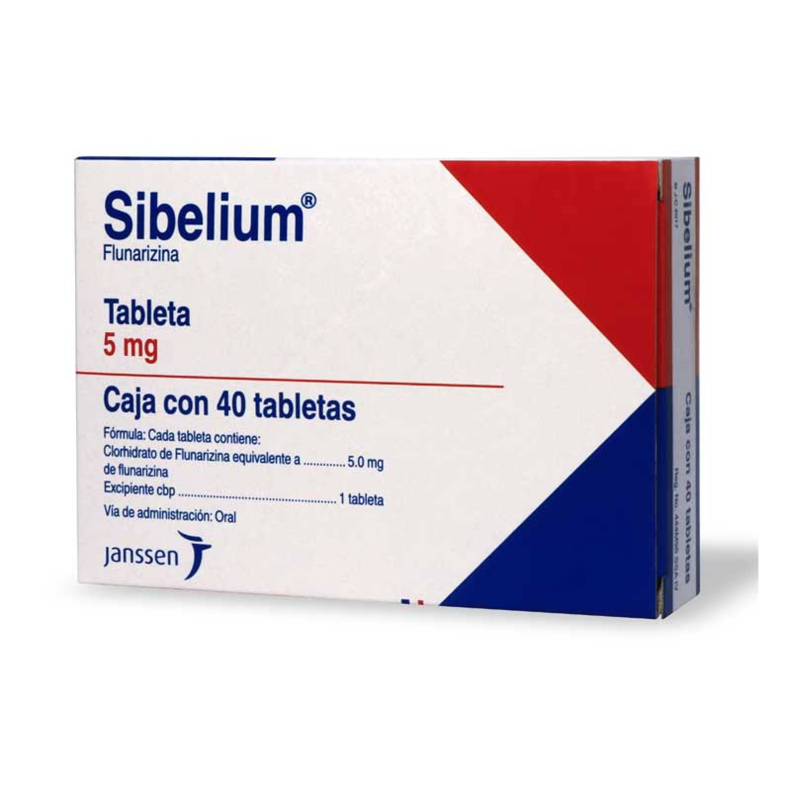 Sibelium Flunarizina 5 Mg Con 40 Tabletas