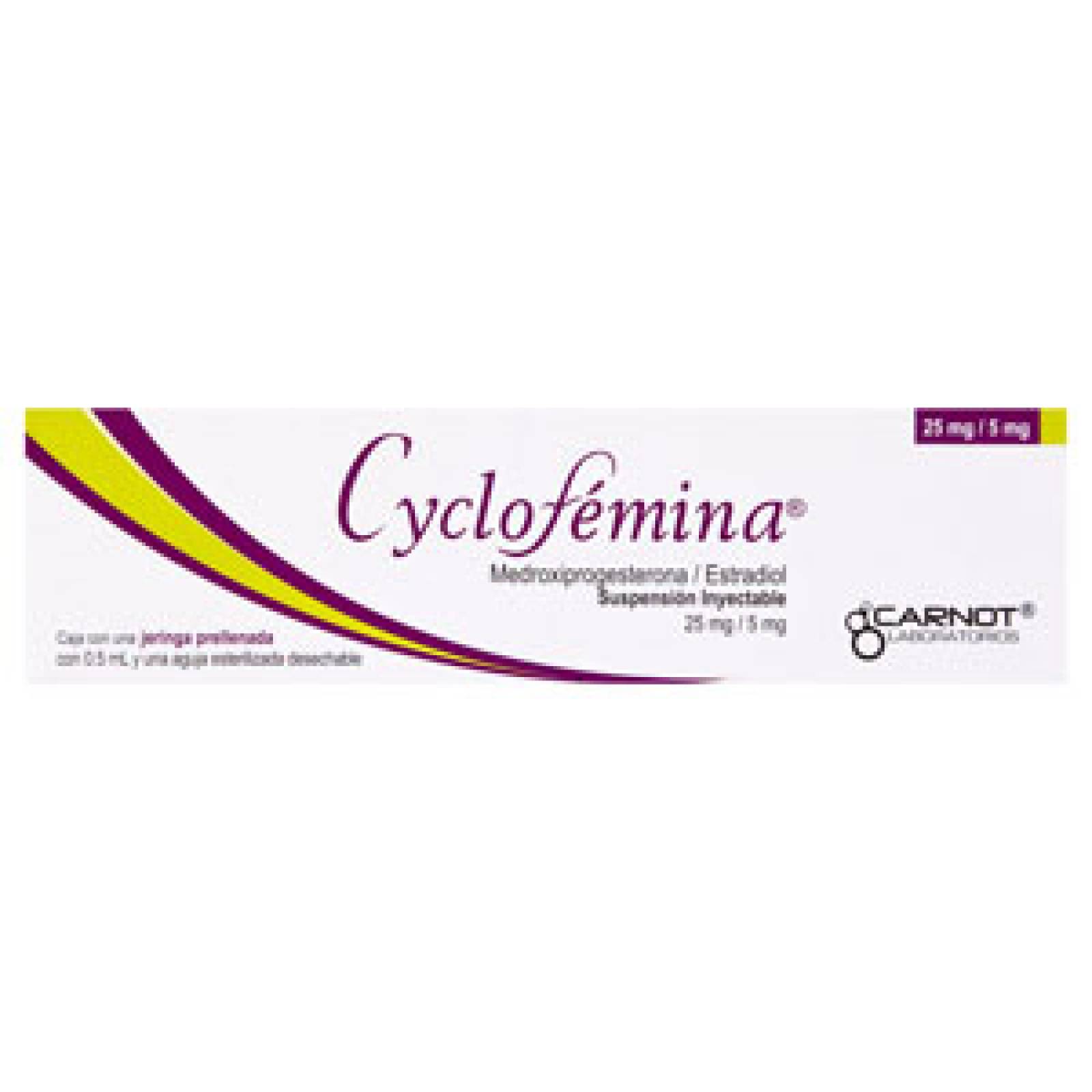 CYCLOFEMINA SUSPENSIÓN INYECTABLE 25/5MG 0.5ML
