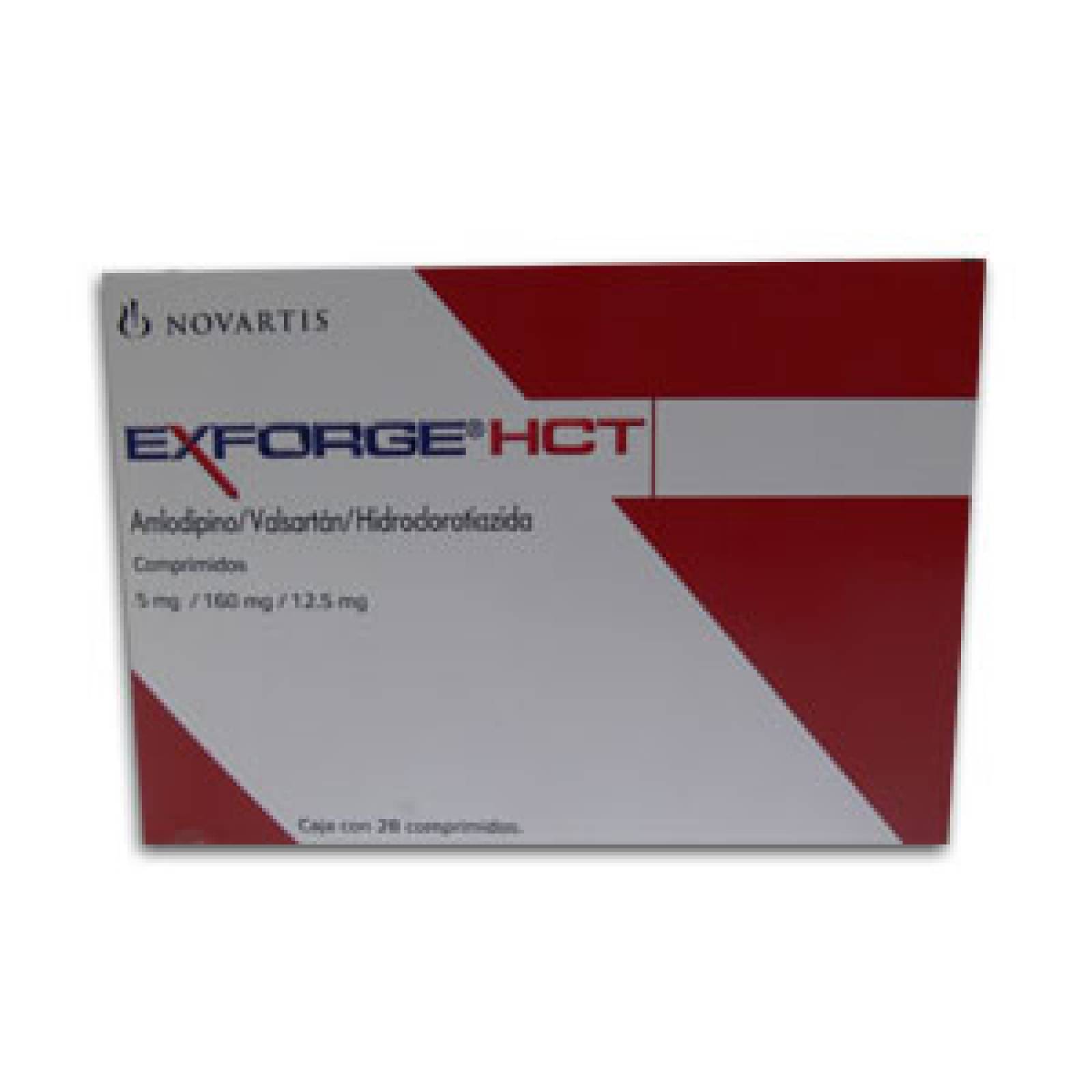 EXFORGE HCT 28 COMPRIMIDOS 5/160/12.5MG