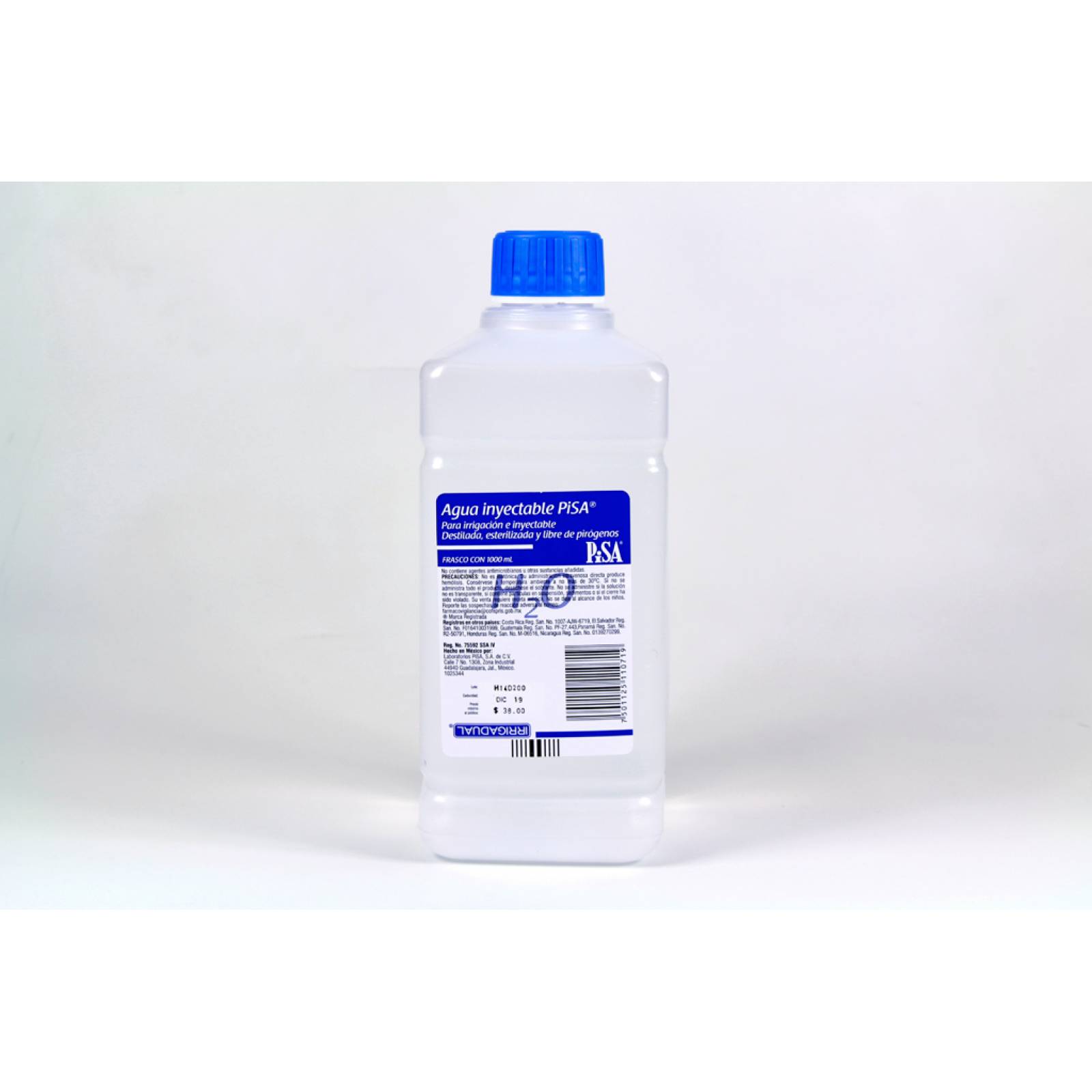 AGUA INYECTABLE P/IRRIGACIÓN PISA 1000ML