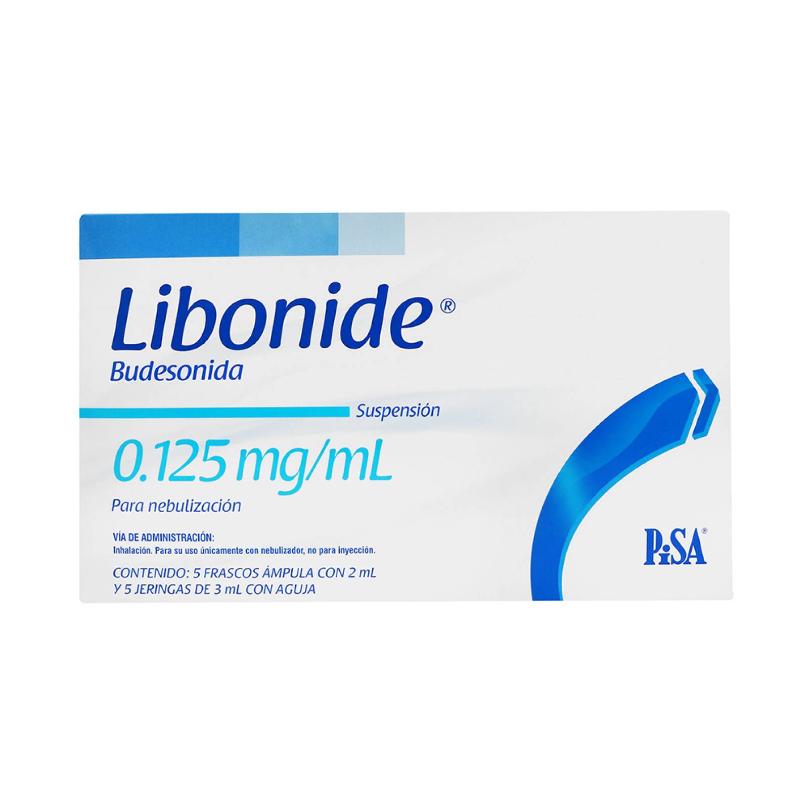 LIBONIDE SUSPENSIÓN P/NEBULIZACIÓN 5 FRASCOS 0.125MG/2ML