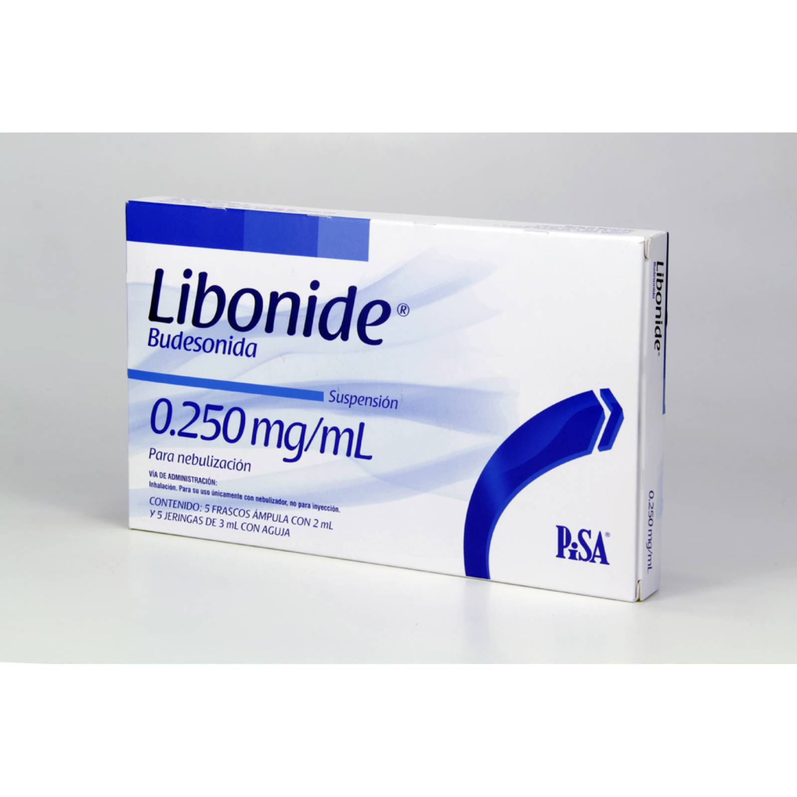 LIBONIDE SUSPENSIÓN P/NEBULIZACIÓN 5 FRASCOS 0.250MG/2ML