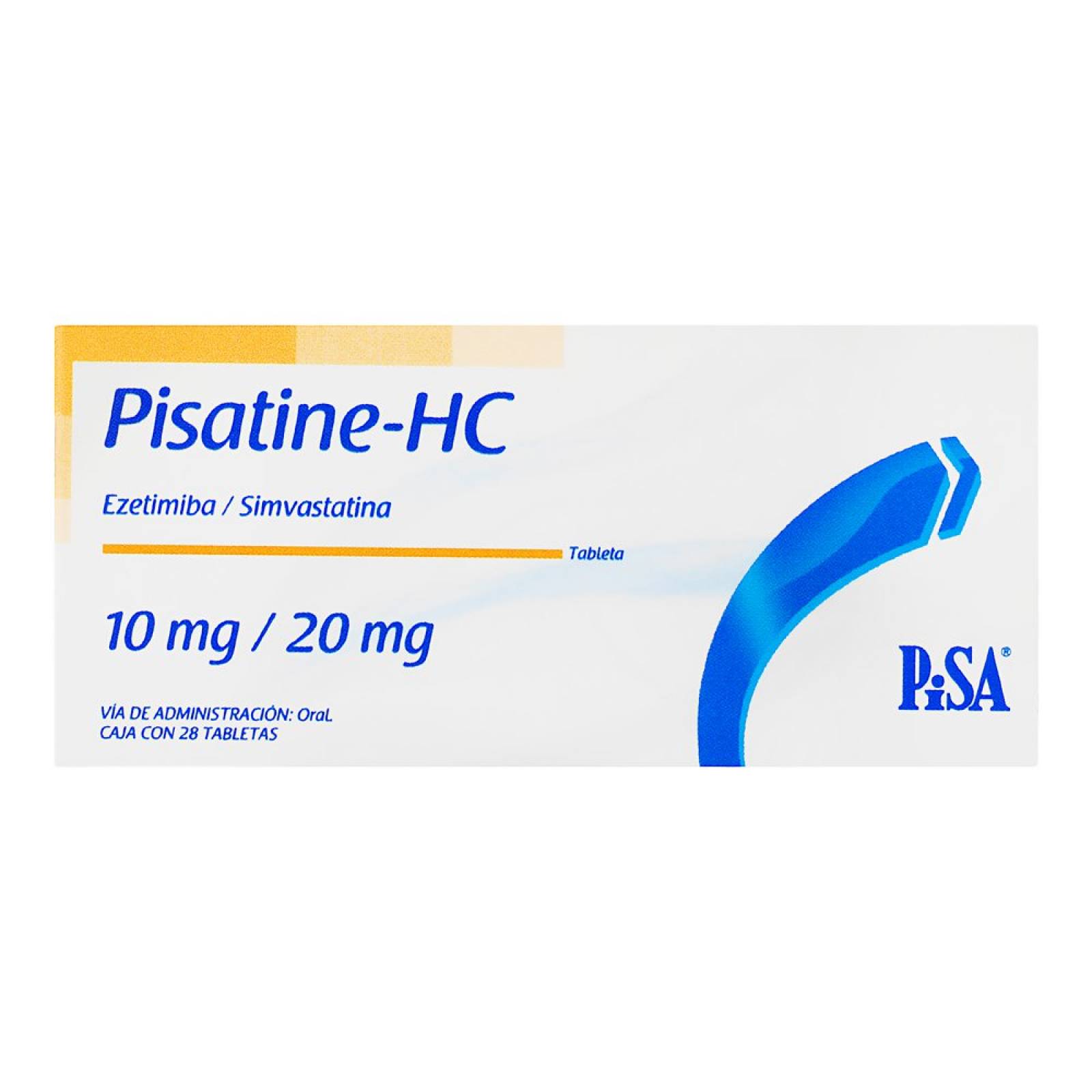 PISATINE HC 28 TABLETAS 10/20MG