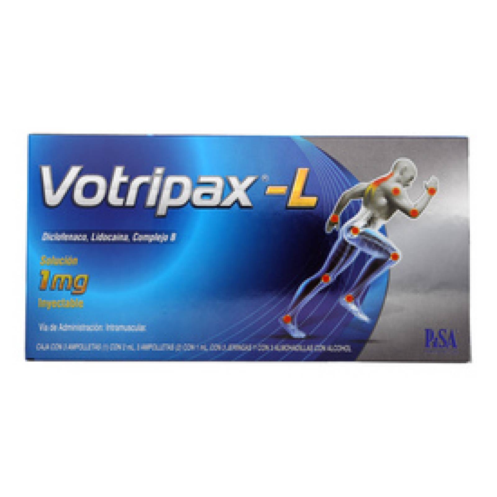 VOTRIPAX L 3 AMPOLLETAS 1MG