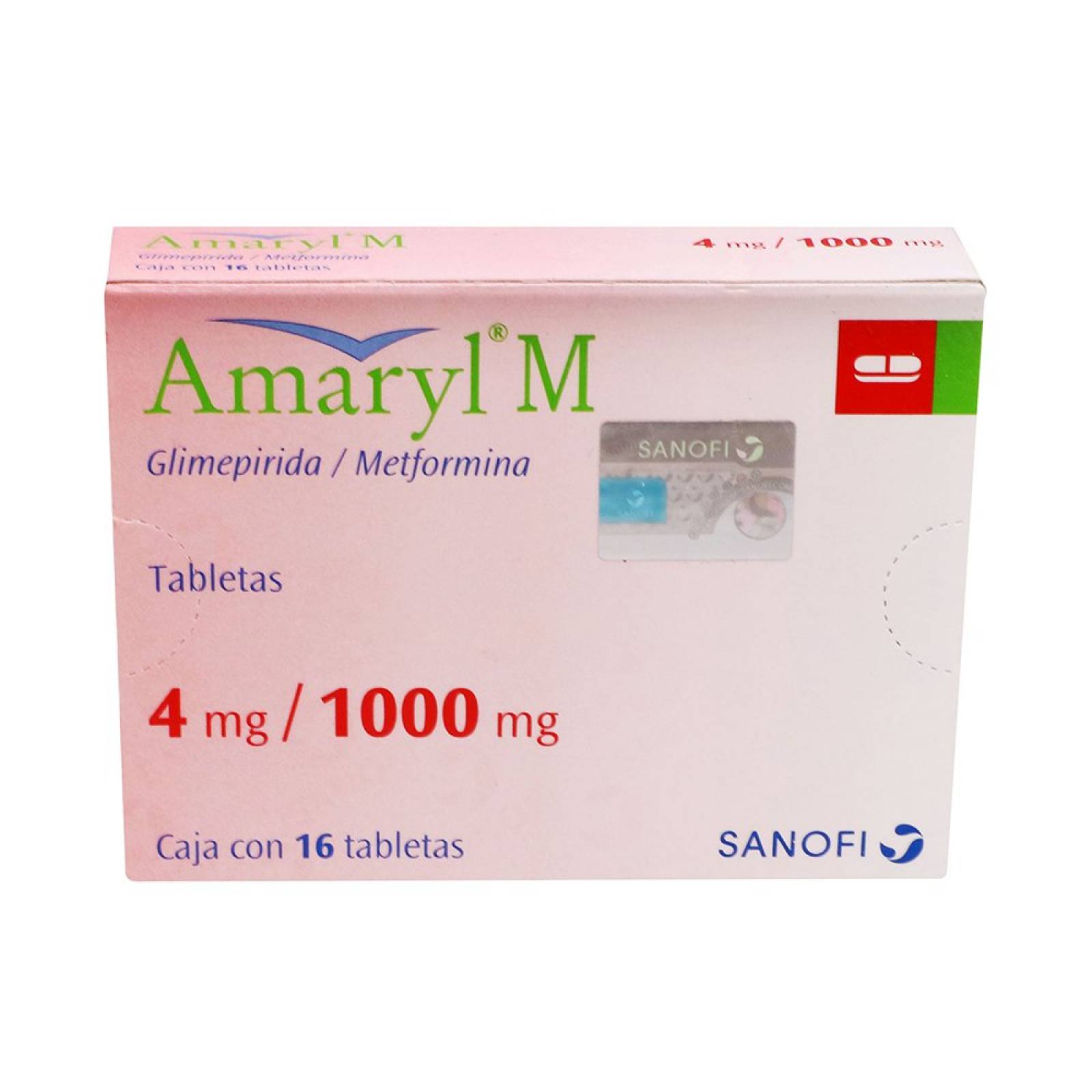 AMARYL M 16 TABLETAS 4MG/1000MG