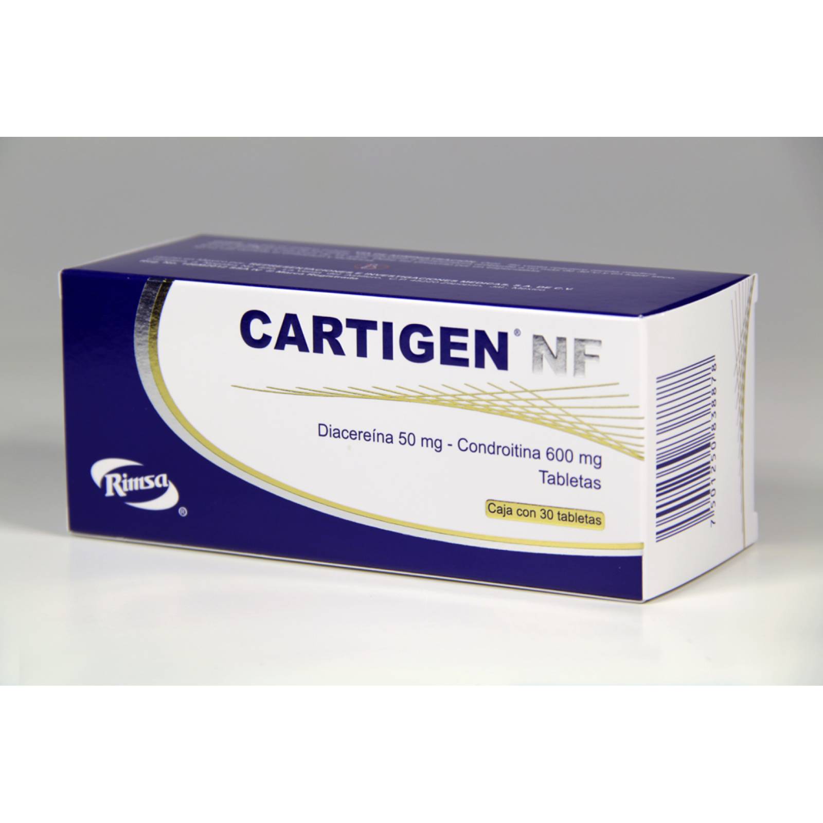 CARTIGEN NF 30 TABLETAS 50/600MG