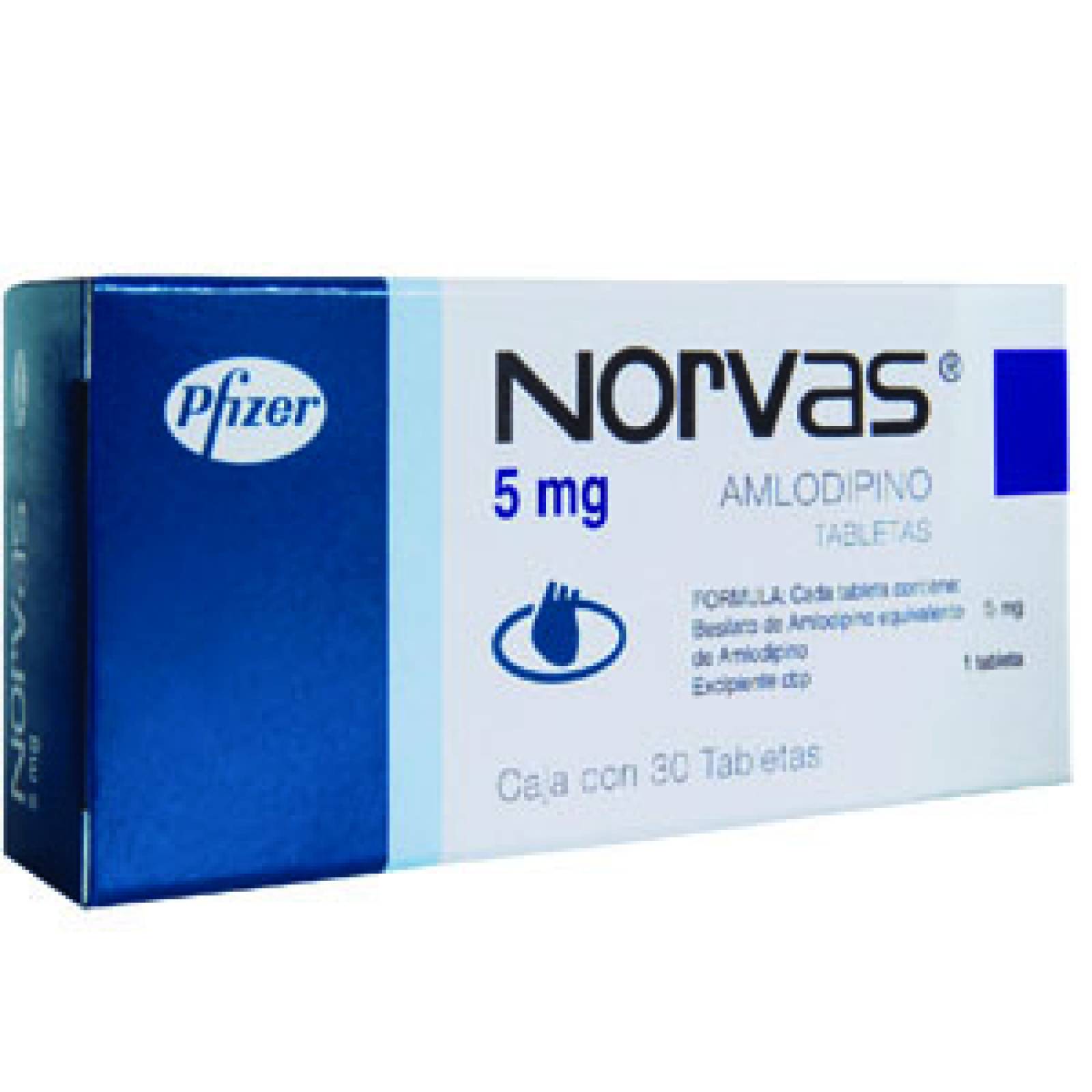 NORVAS 30 TABLETAS 5MG