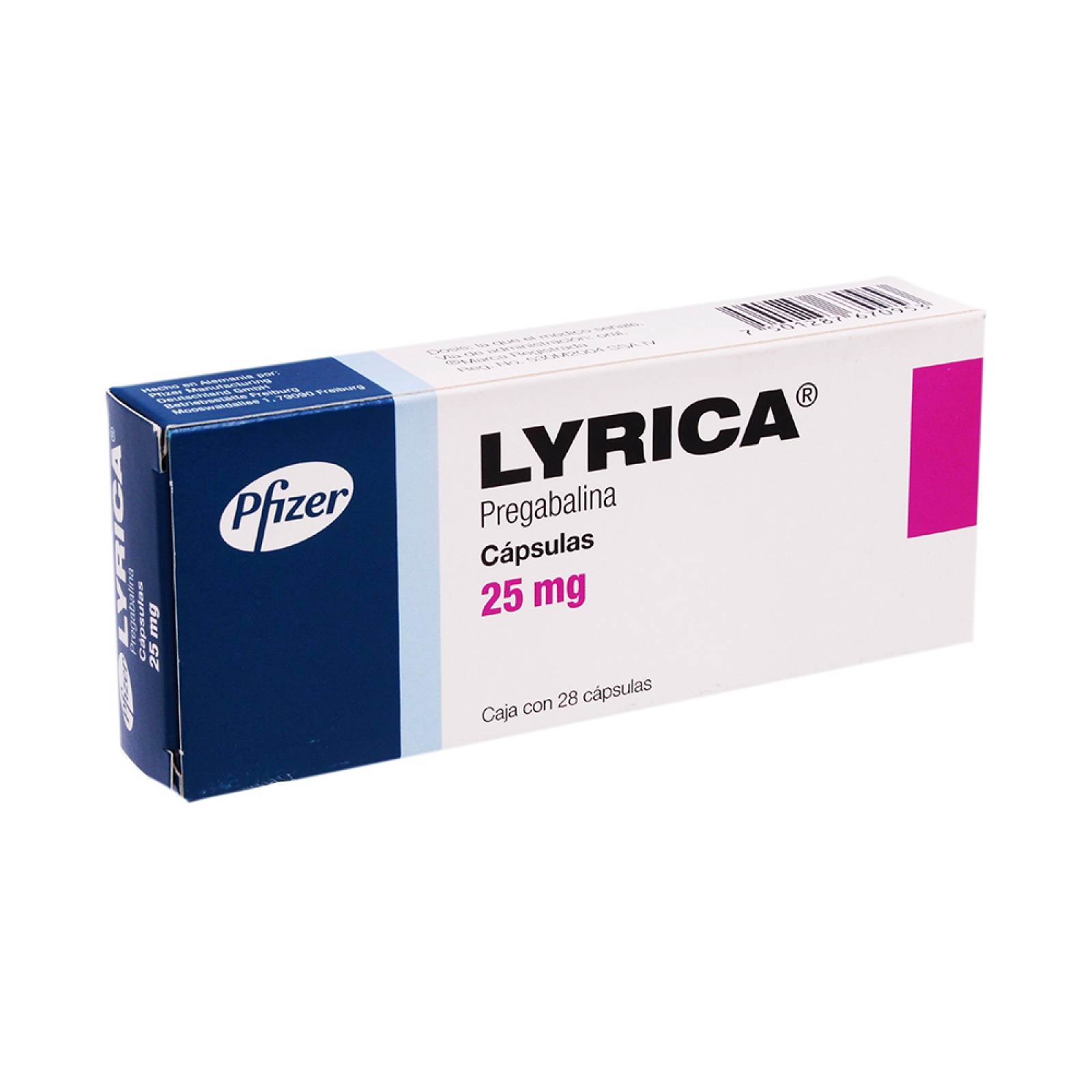 LYRICA 28 CÁPSULAS 25MG