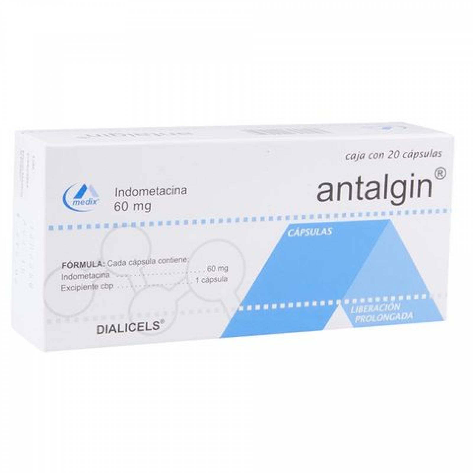 ANTALGIN 20 CÁPSULAS 60MG