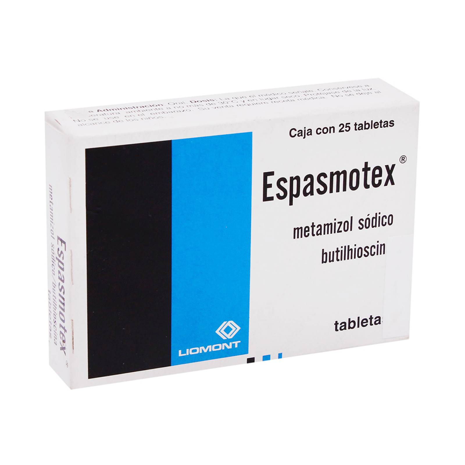 ESPASMOTEX 25 TABLETAS 250/10MG