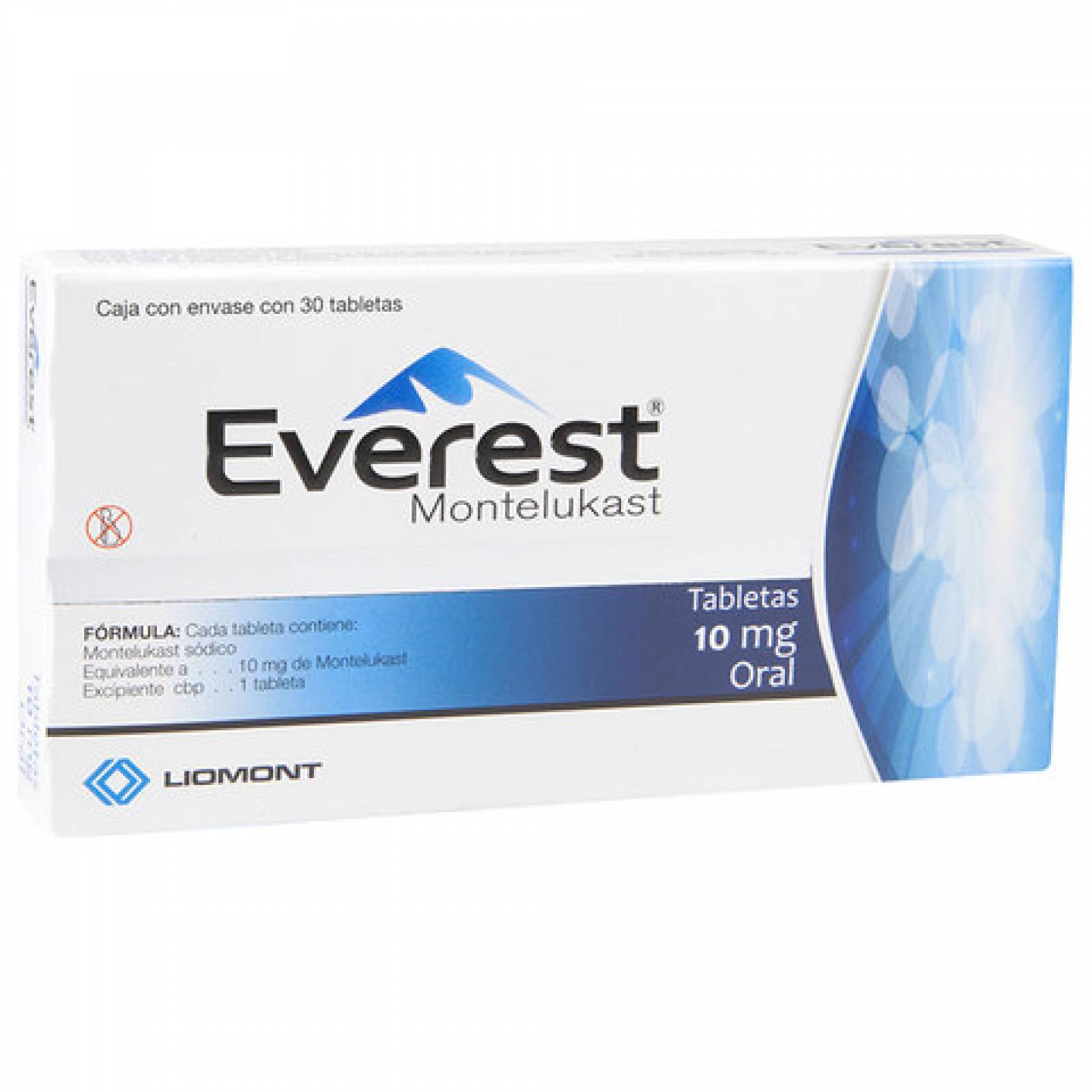 EVEREST 30 TABLETAS 10MG