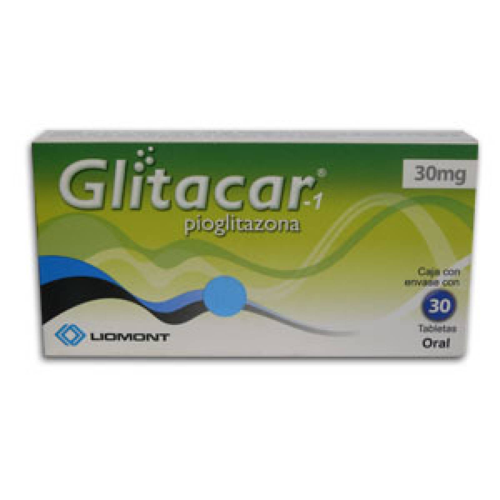GLITACAR-1 30 TABLETAS 30MG