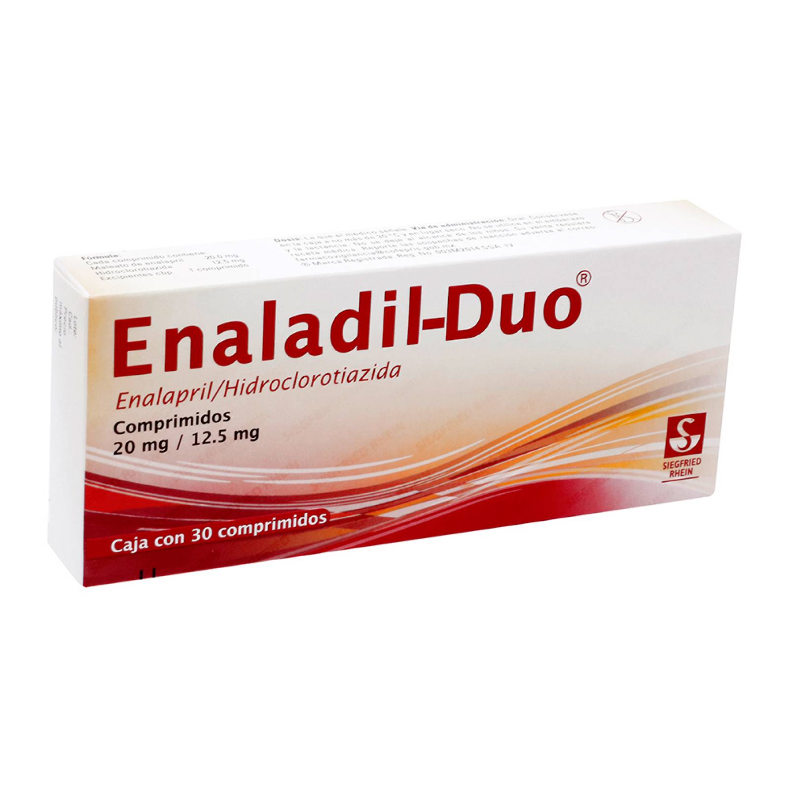 ENALADIL DUO 30 COMPRIMIDOS 20/12.5MG