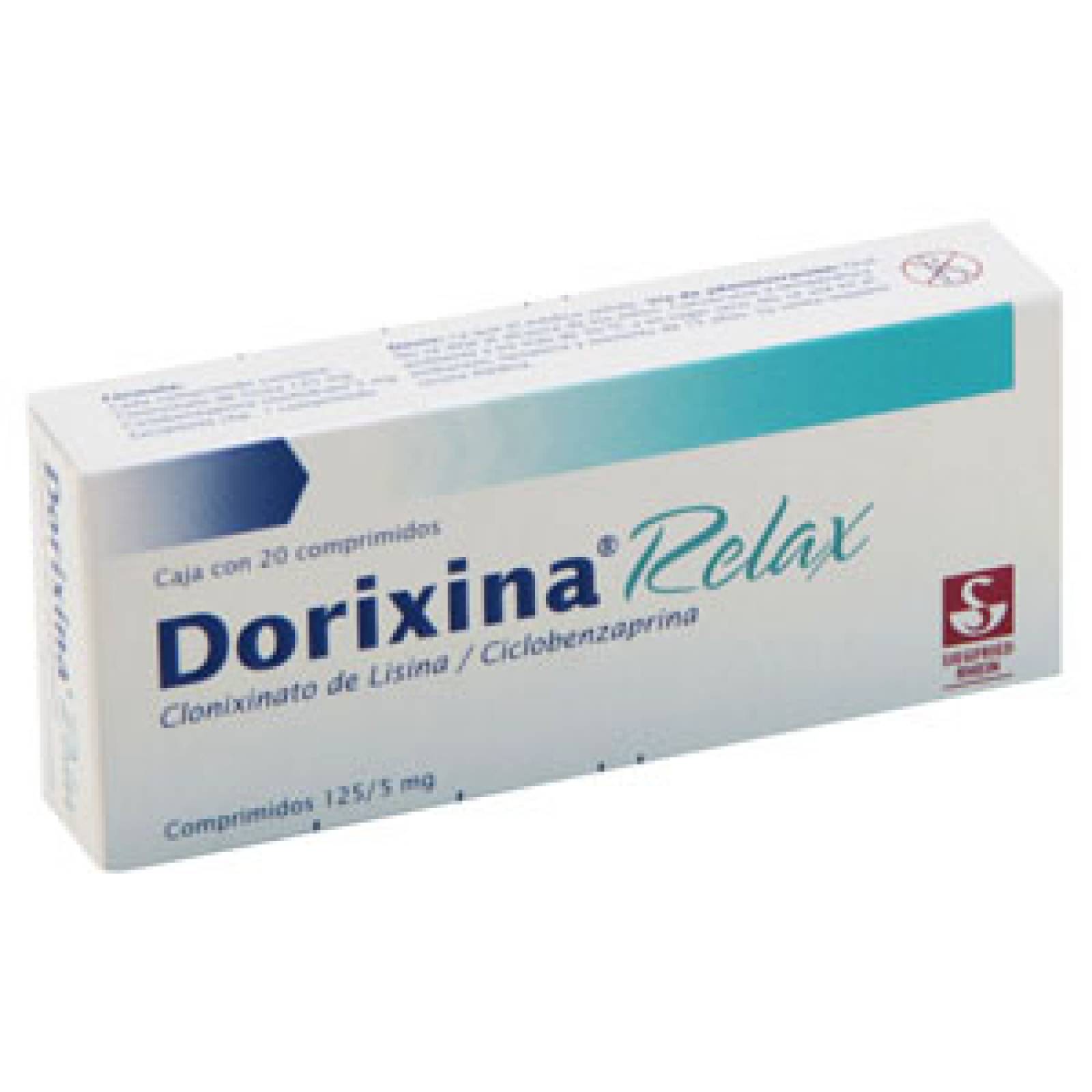 DORIXINA RELAX 20 COMPRIMIDOS 125/5MG