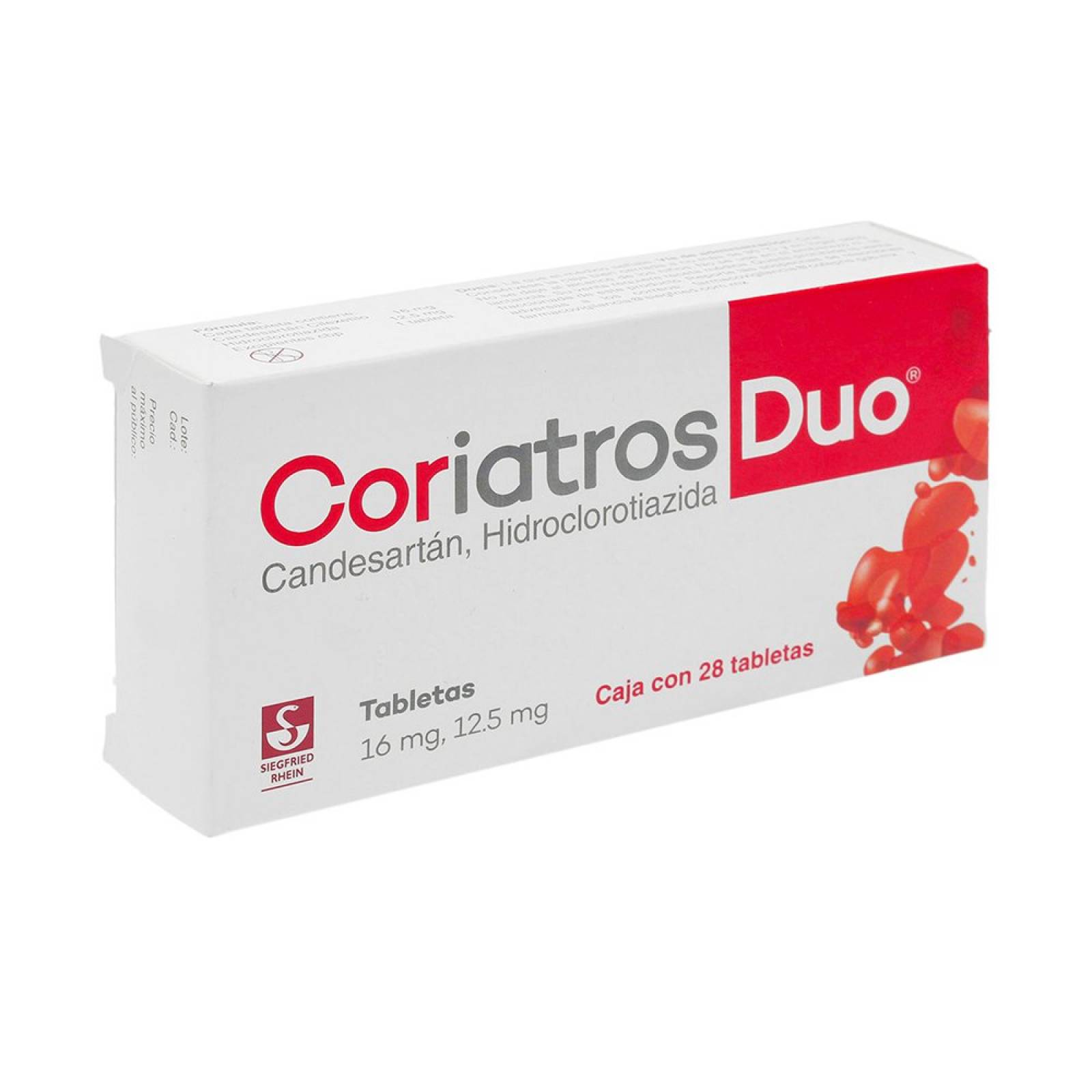CORIATROS DUO 28 TABLETAS 16/12.5MG