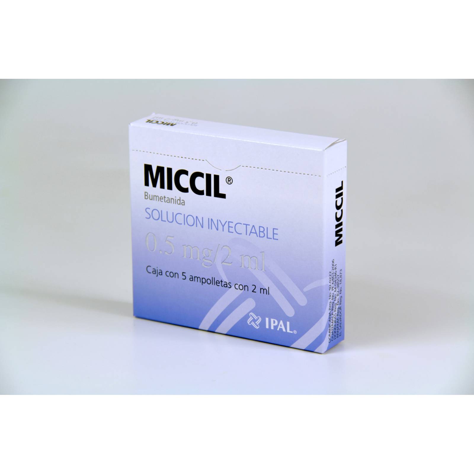 MICCIL SOLUCIÓN INYECTABLE 5 AMPOLLETAS 2ML