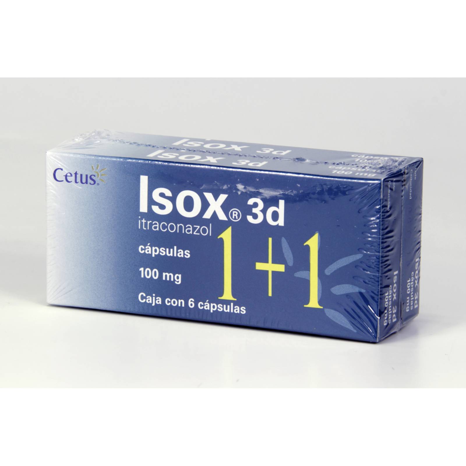 ISOX 3D 6 C PSULAS 100MG