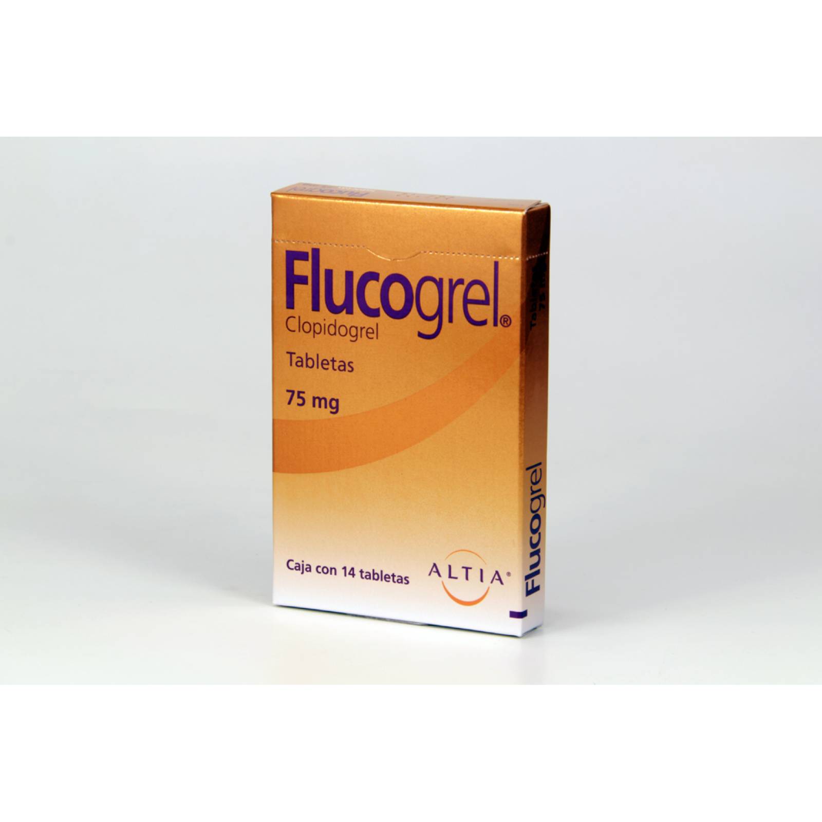 FLUCOGREL 14 TABLETAS 75MG
