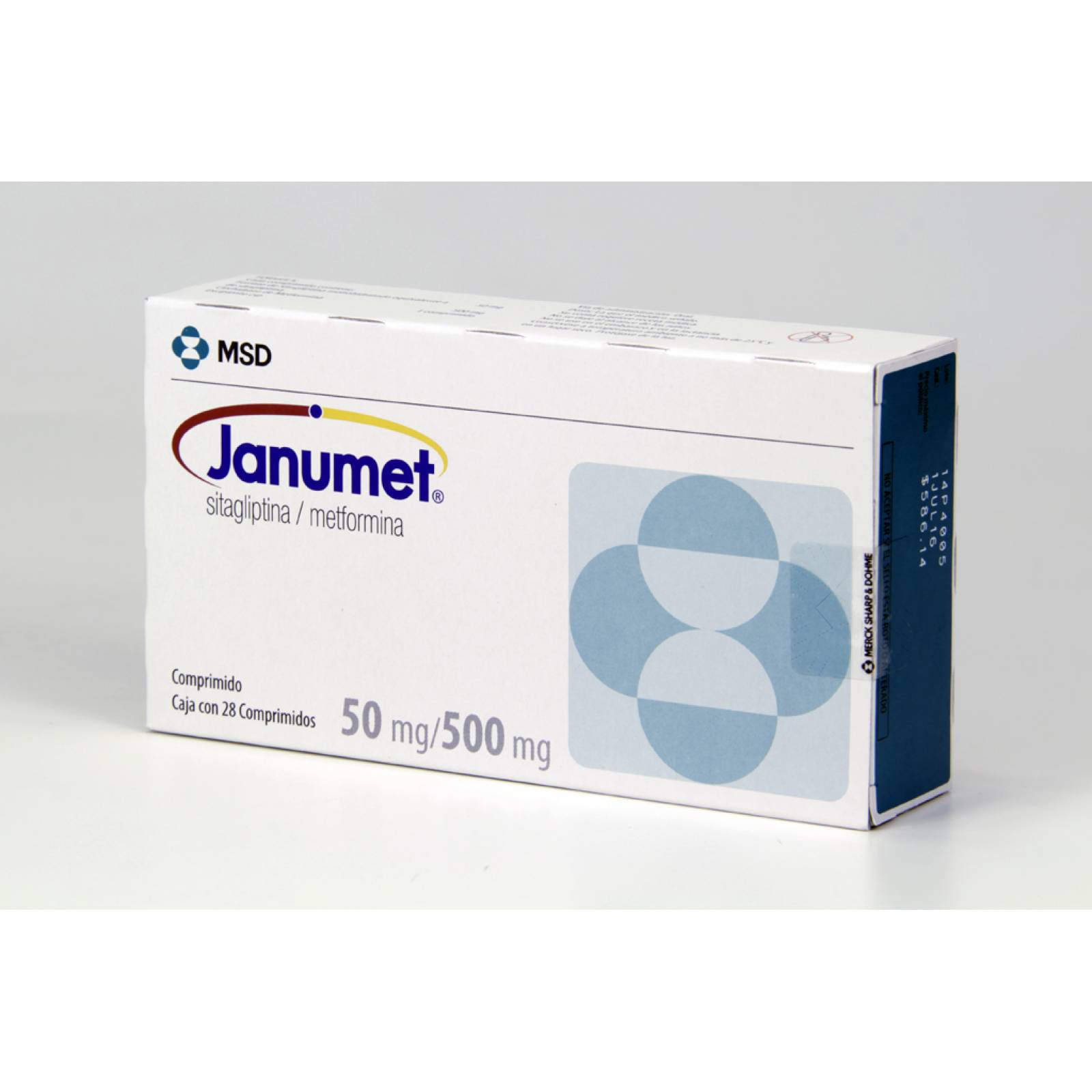 JANUMET 28 COMPRIMIDOS 50/500MG